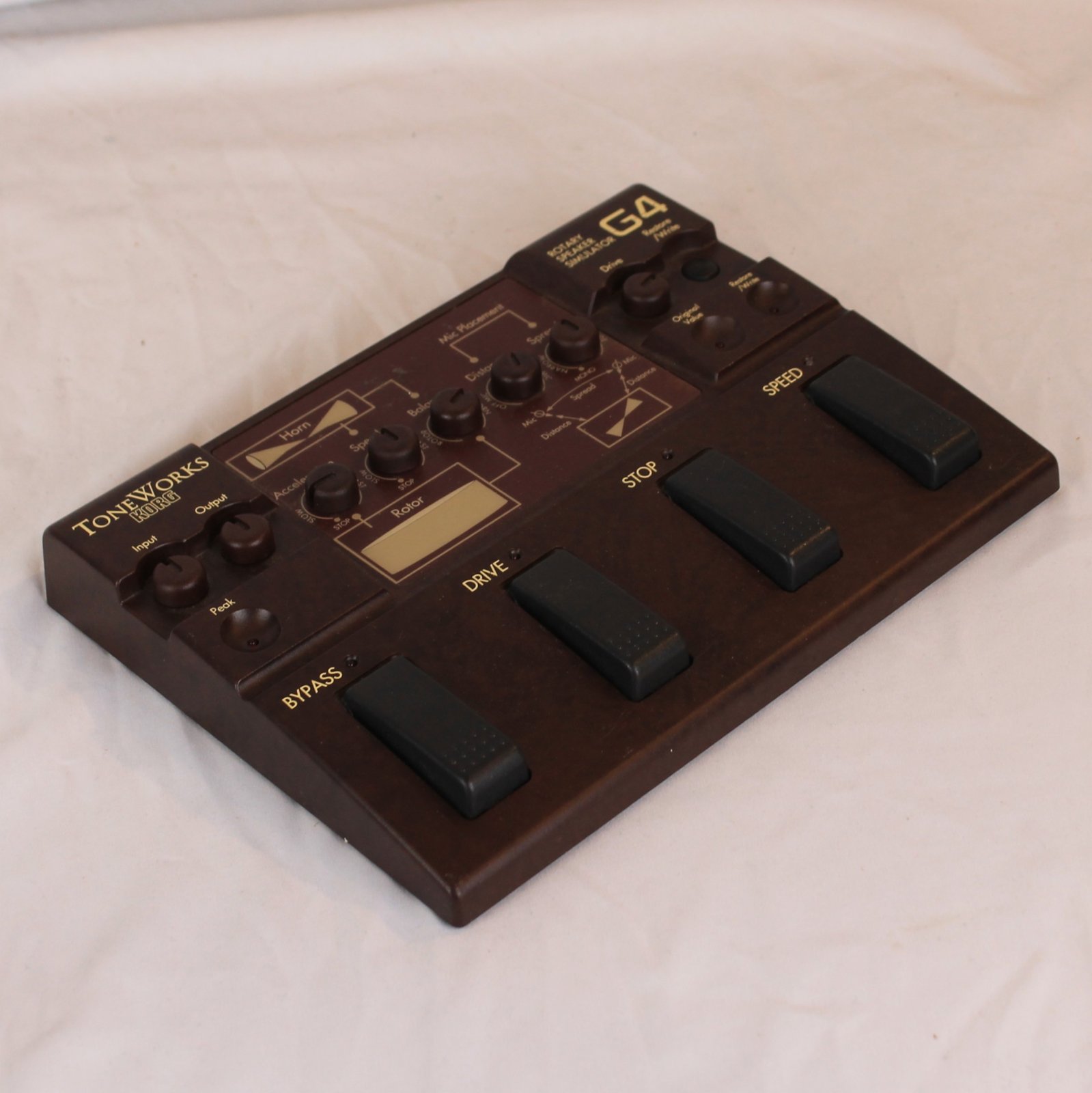 Korg ToneWorks G4 Rotary Speaker Simulator Pedal w/ Power Supply