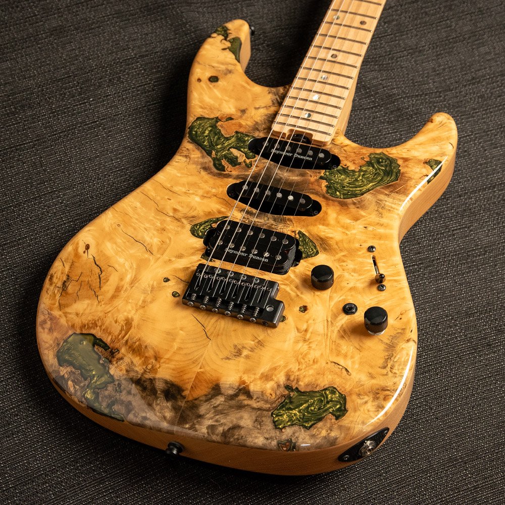 ESP Original Snapper CTM Natural Buckeye Burl Electric w/ESP