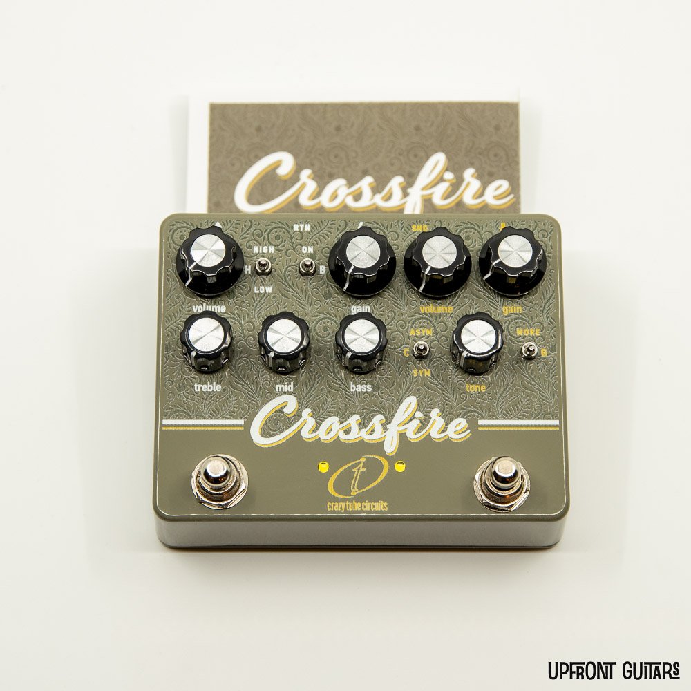 Crazy Tube Circuits Crossfire Overdrive Pedal - Blackface and
