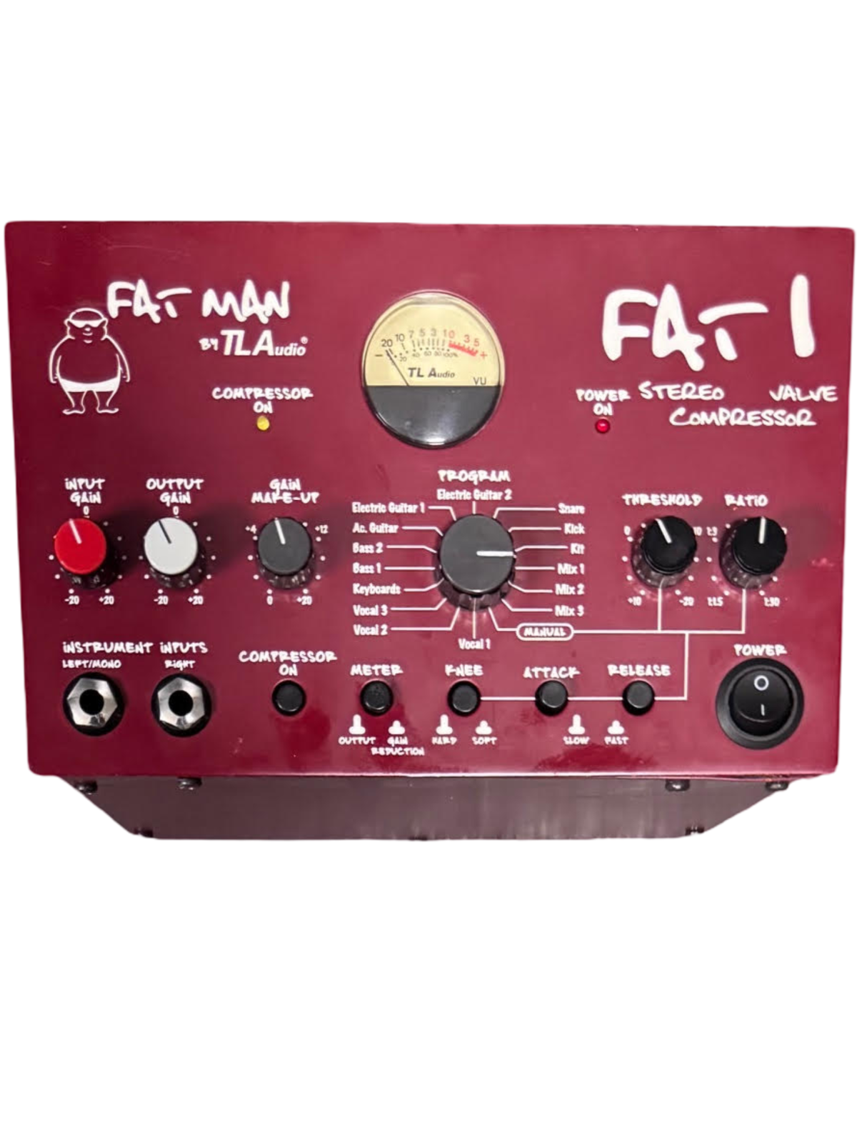 Fat Man by TL Audio FAT 1 Stereo Valve Compressor Desktop Hardware