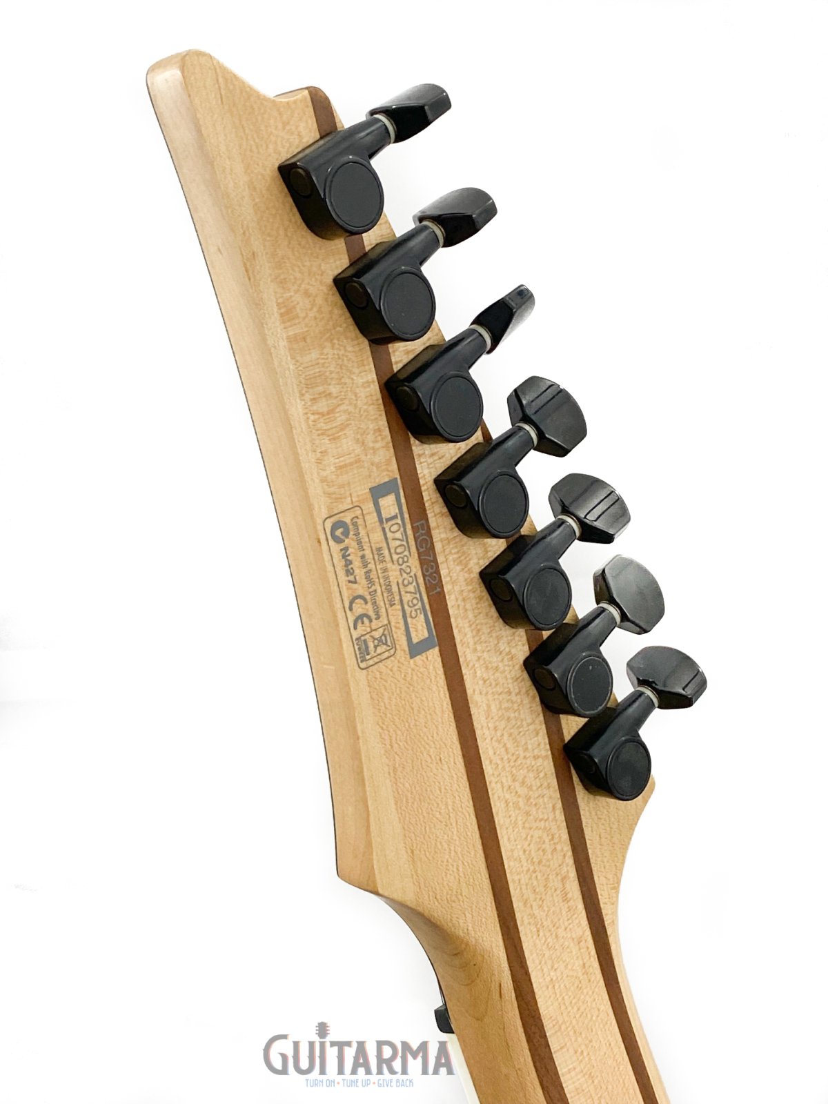 Ibanez RG7321 7-string electric - w/upgraded GREEN DiMarzio pickups