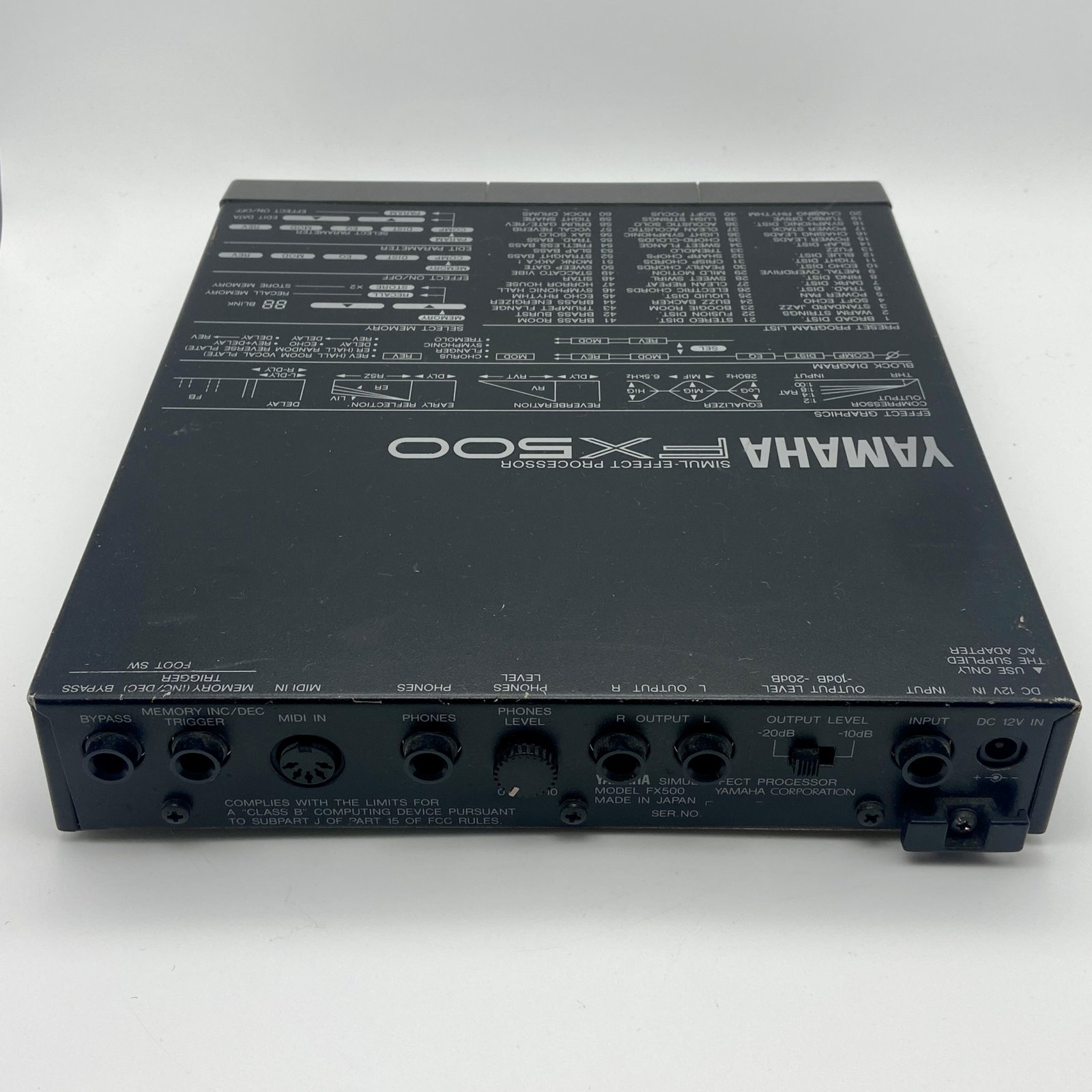1980's Yamaha FX500 Simul-Effect Processor w/ Footswitch