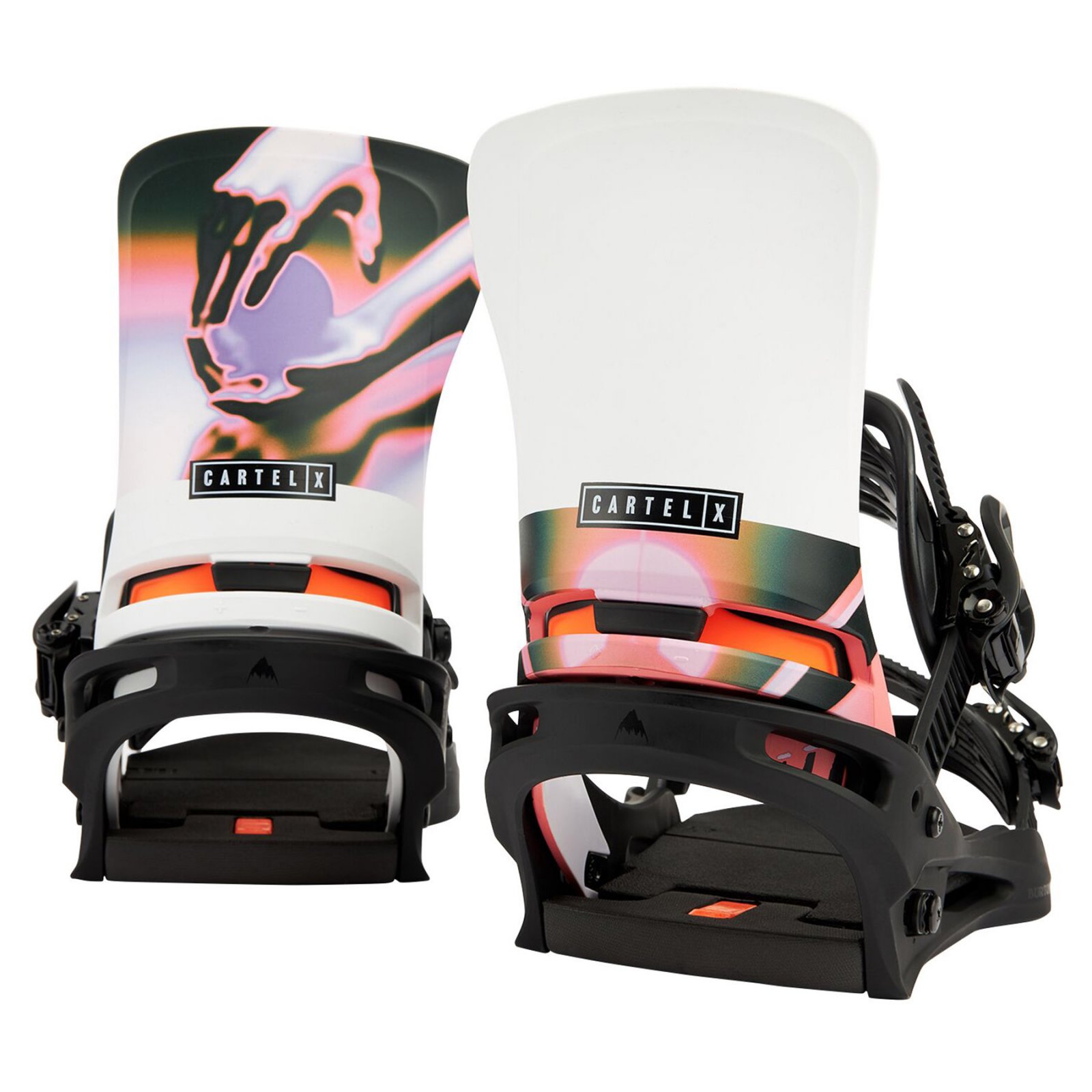 Burton Men's Cartel X Re:Flex Snowboard Binding - Black / White