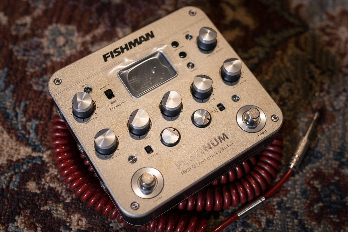 Fishman Platinum Pro EQ Acoustic Guitar Preamp Pedal - 605609152466