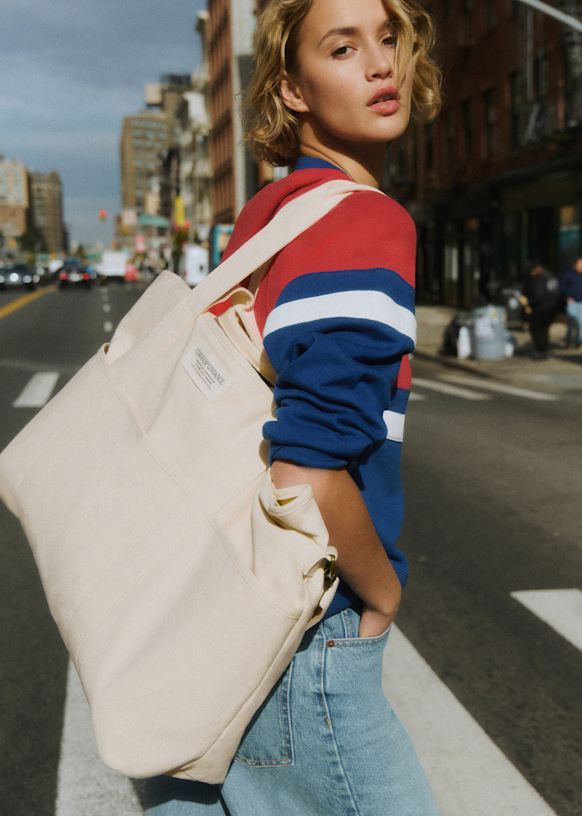 Weekender Tote bag - Leopard - Cotton - Sézane