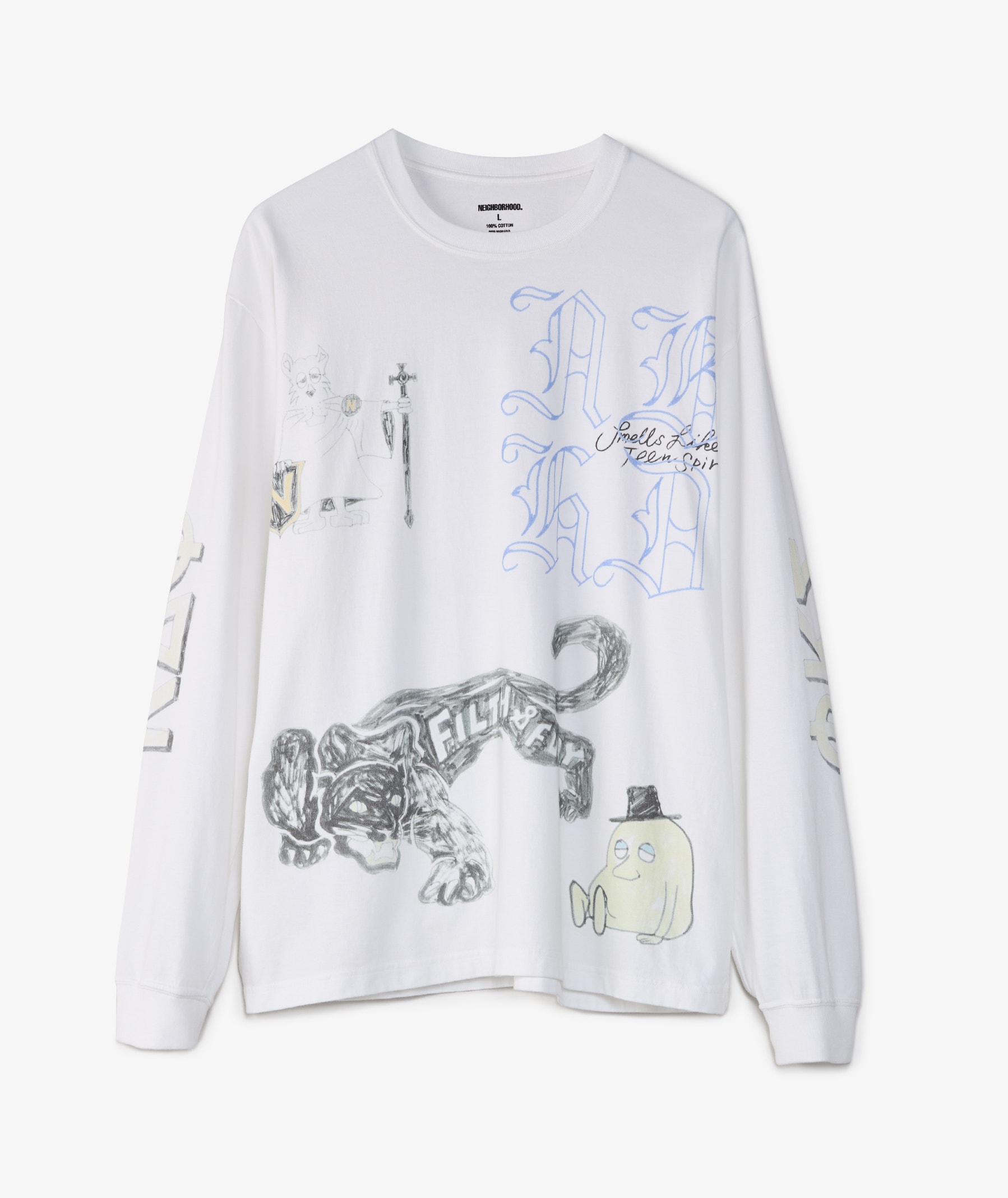 Neighborhood NH 9 Long Sleeve T-Shirt | White | SVD USA