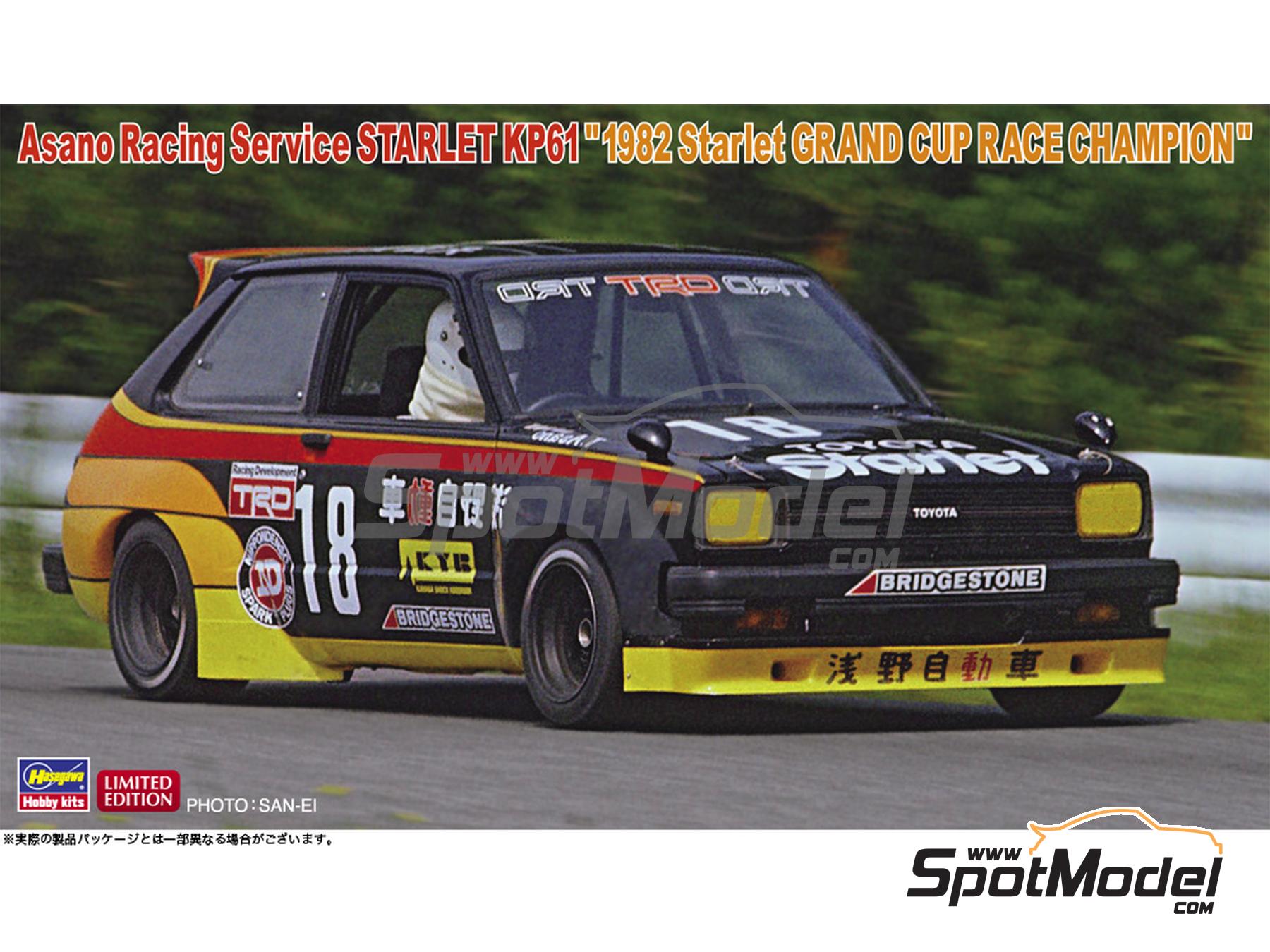 Hasegawa 20734: Car scale model kit 1/24 scale - Toyota Starlet