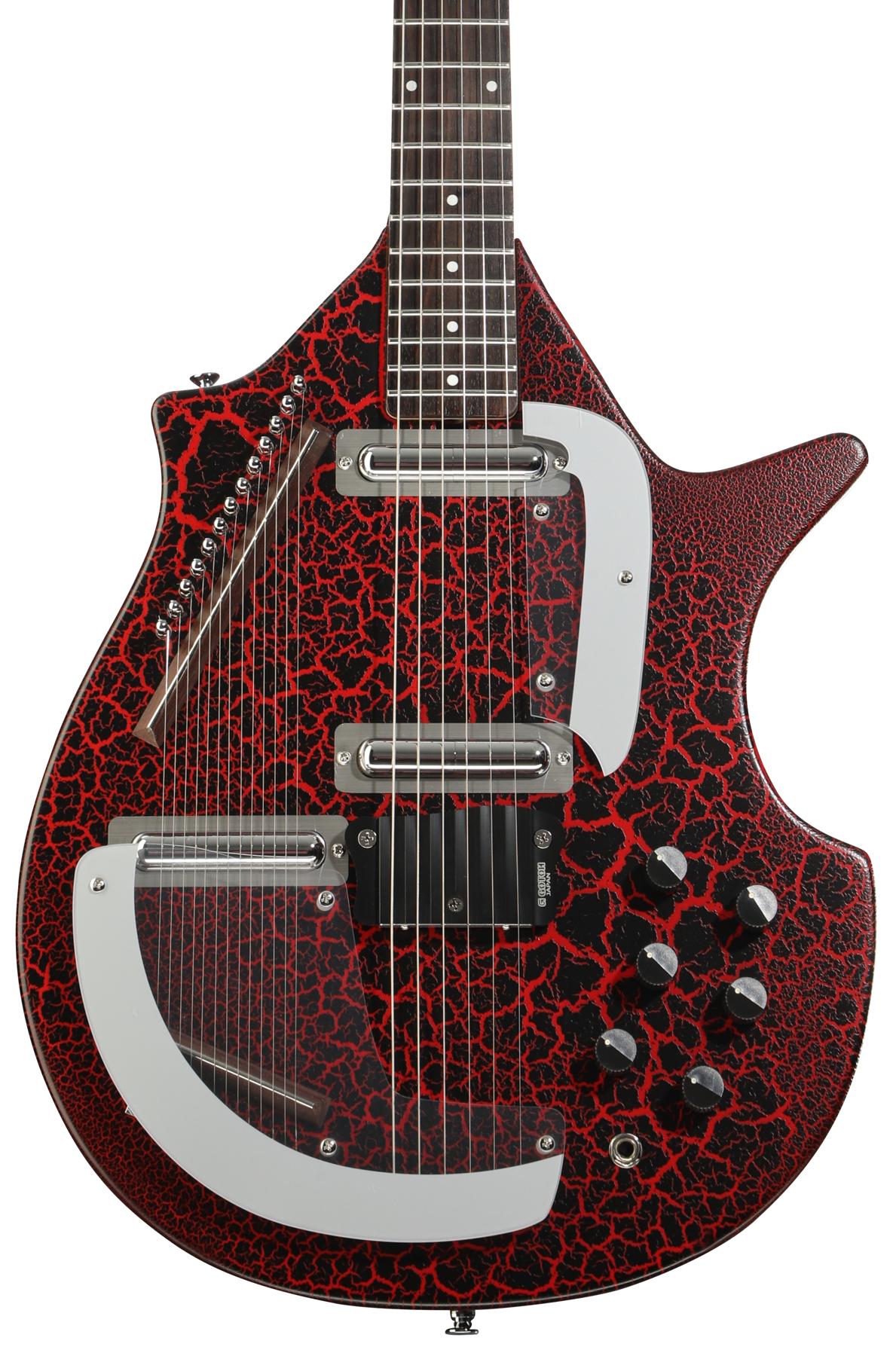 Danelectro Sitar - Red Crackle | Sweetwater