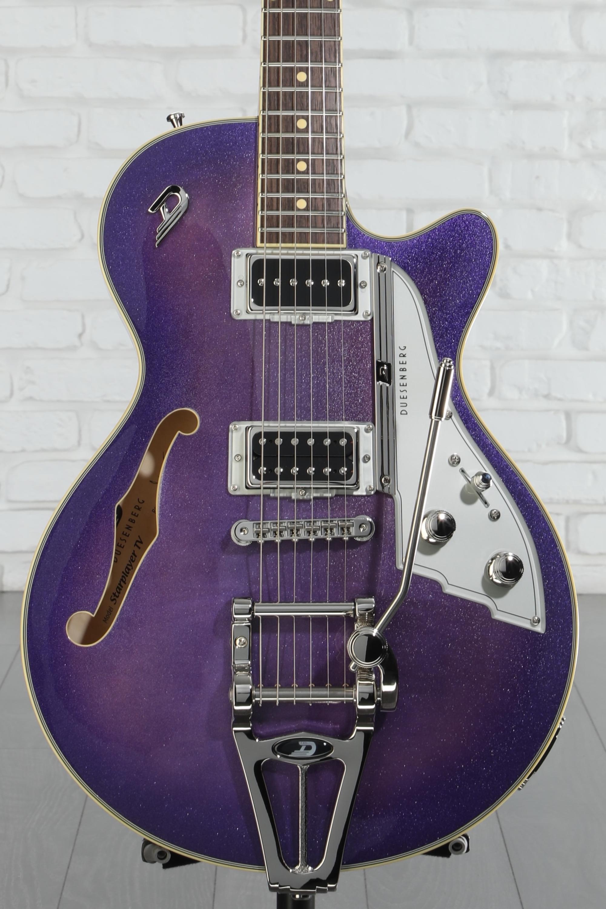 Duesenberg Starplayer TV Electric Guitar - Galaxy Burst Purple