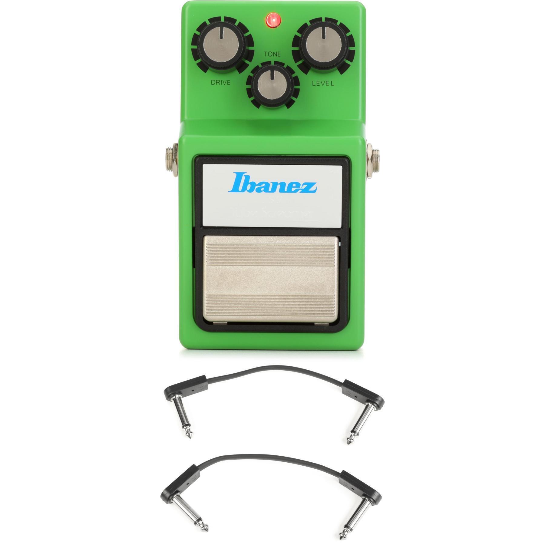 Ibanez TS9 Tube Screamer Overdrive Pedal with EBS Patch Cables