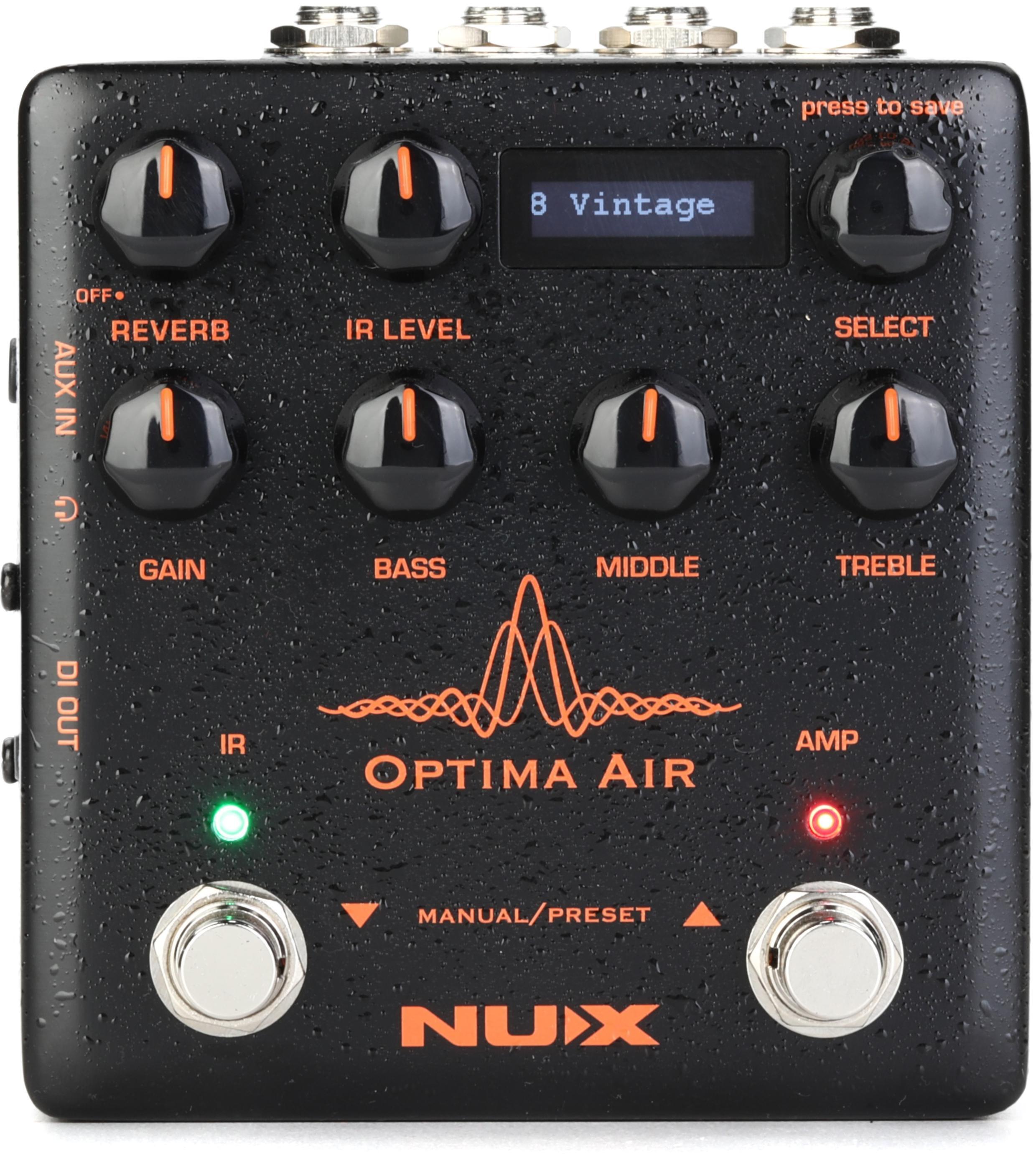 NUX Optima Air Acoustic Guitar Simulator and Preamp Pedal | Sweetwater