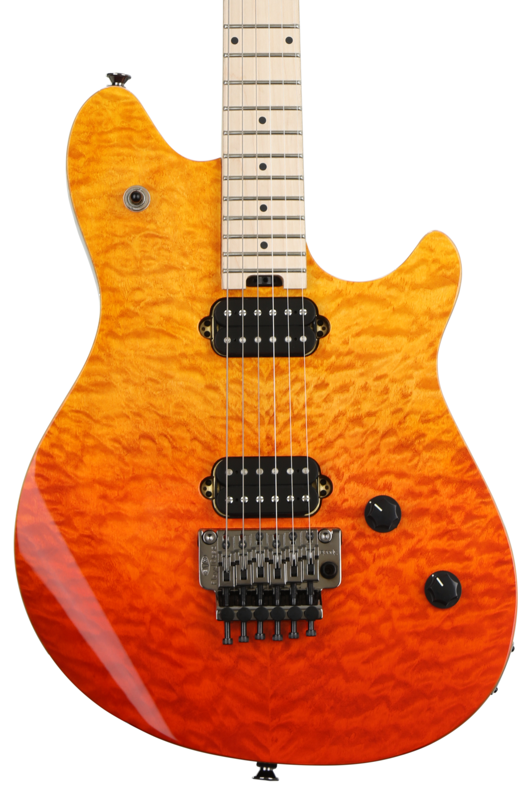 EVH Wolfgang WG Standard Quilt Maple Electric Guitar - Tri Fade