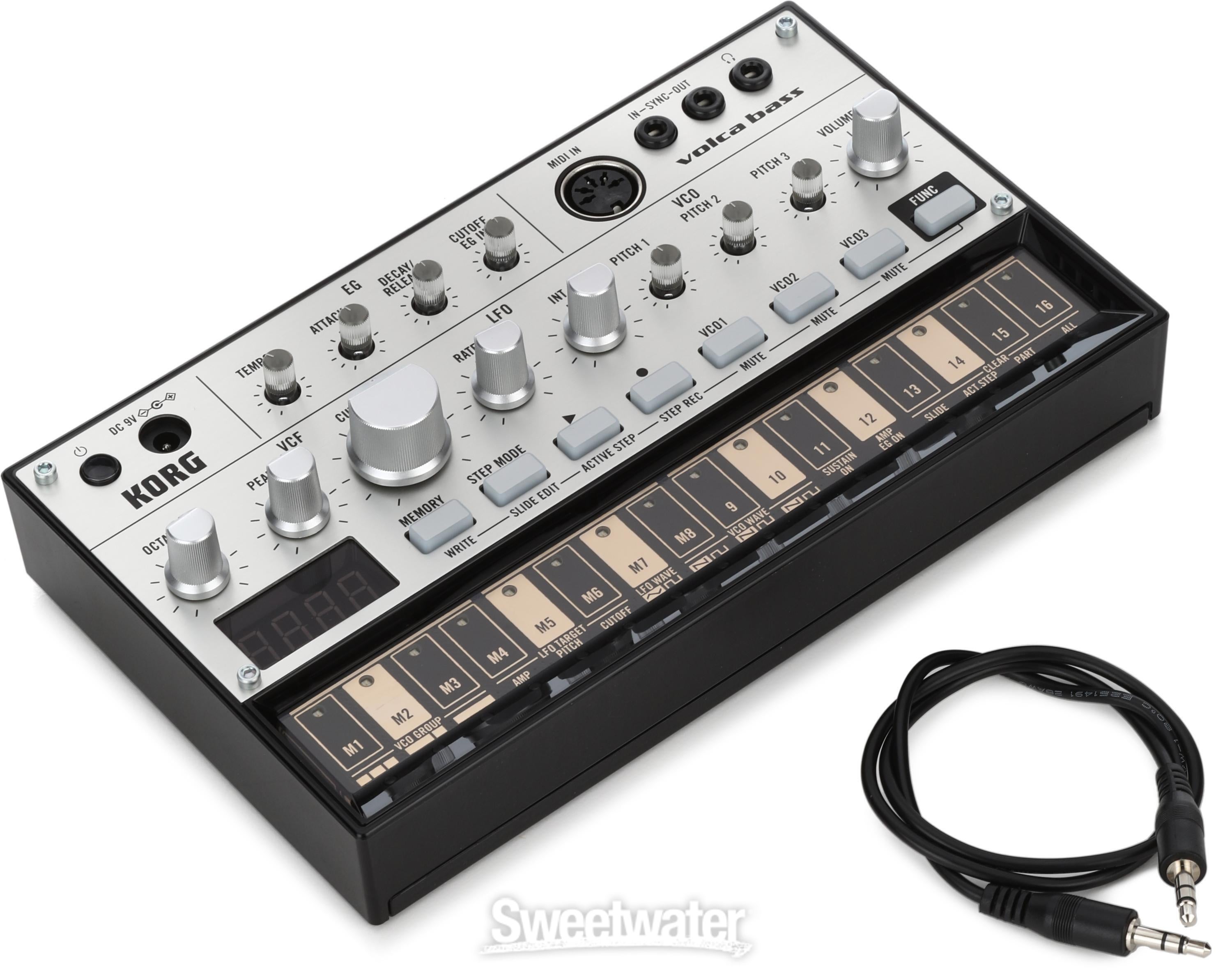 Korg Volca Bass Analog Bass Synth Module and Sequencer | Sweetwater