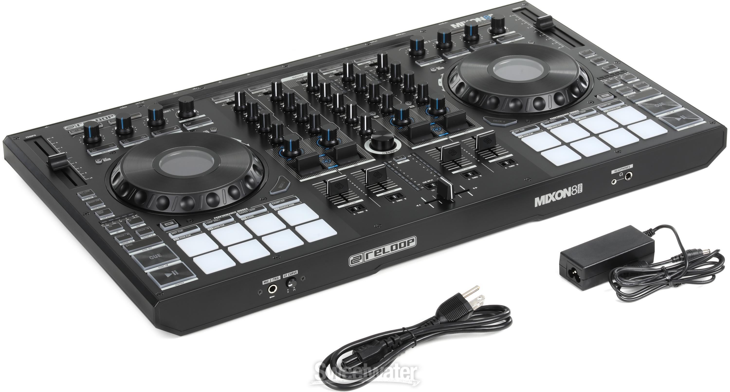 Reloop Mixon 8 Pro 4-channel DJ Controller | Sweetwater