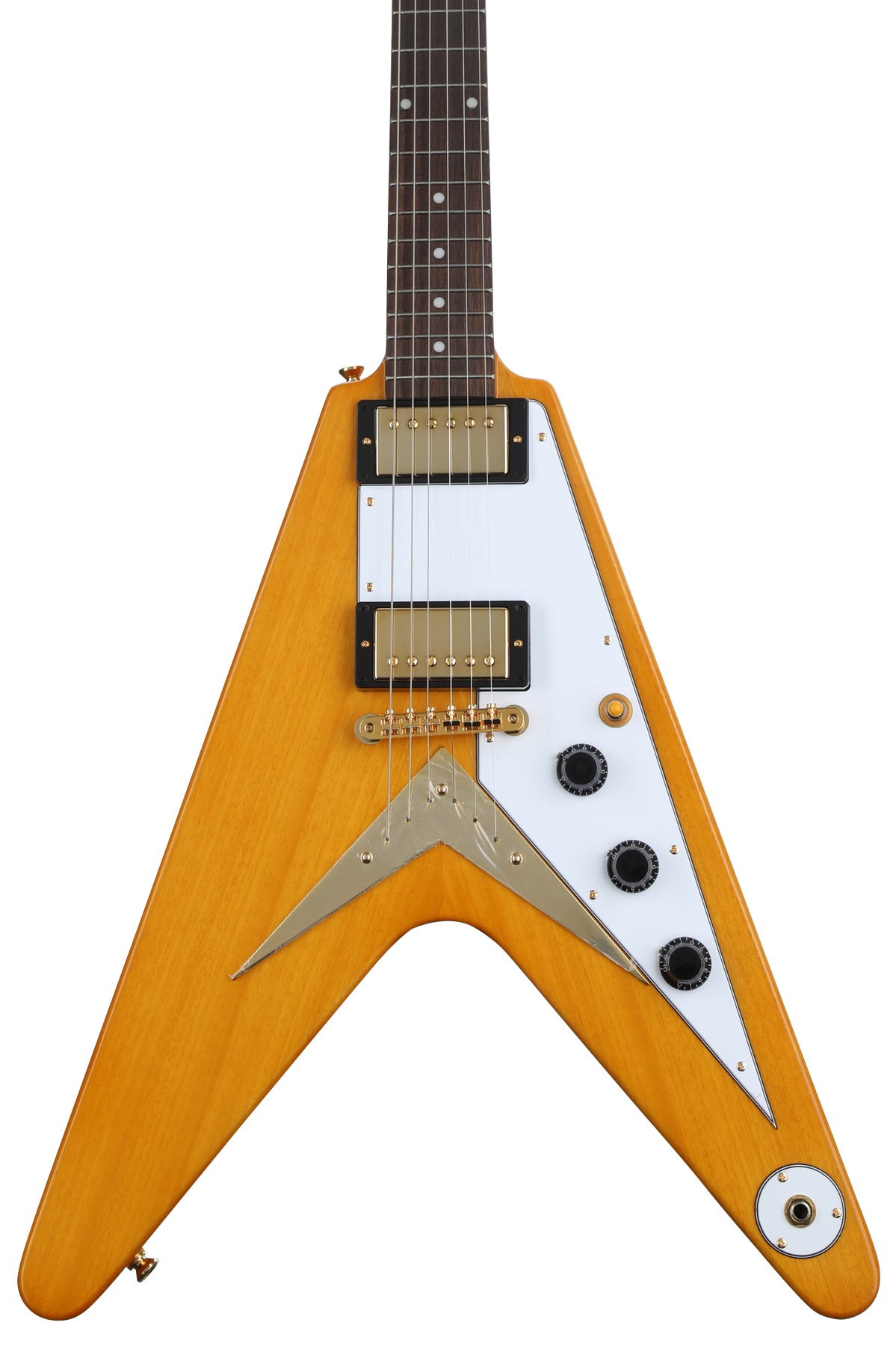 Epiphone 1958 Korina Flying V Electric Guitar - Natural | Sweetwater