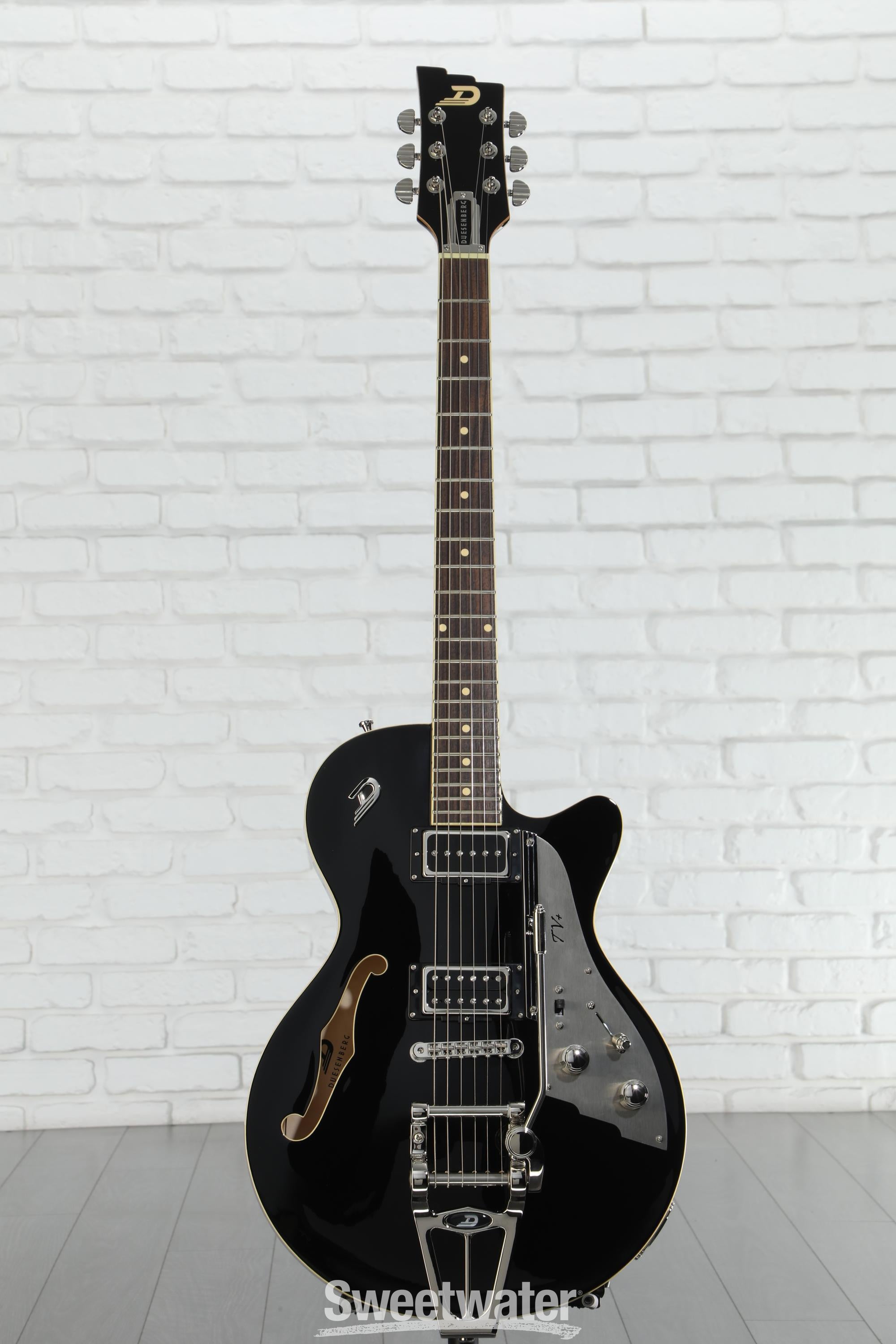 Duesenberg Starplayer TV+ Semi-hollowbody Electric Guitar - Black