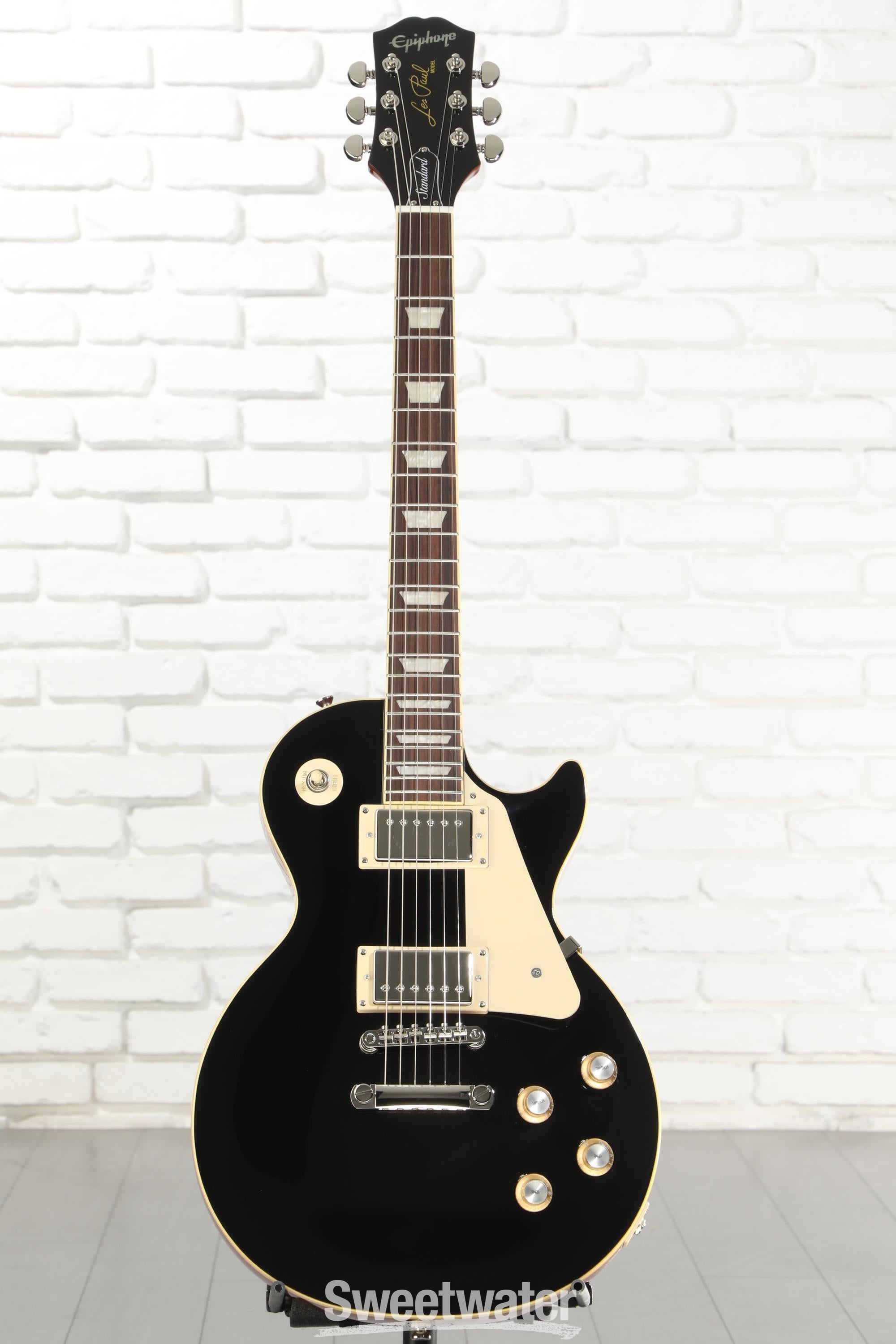 Epiphone Les Paul Standard '60s Electric Guitar - Ebony | Sweetwater