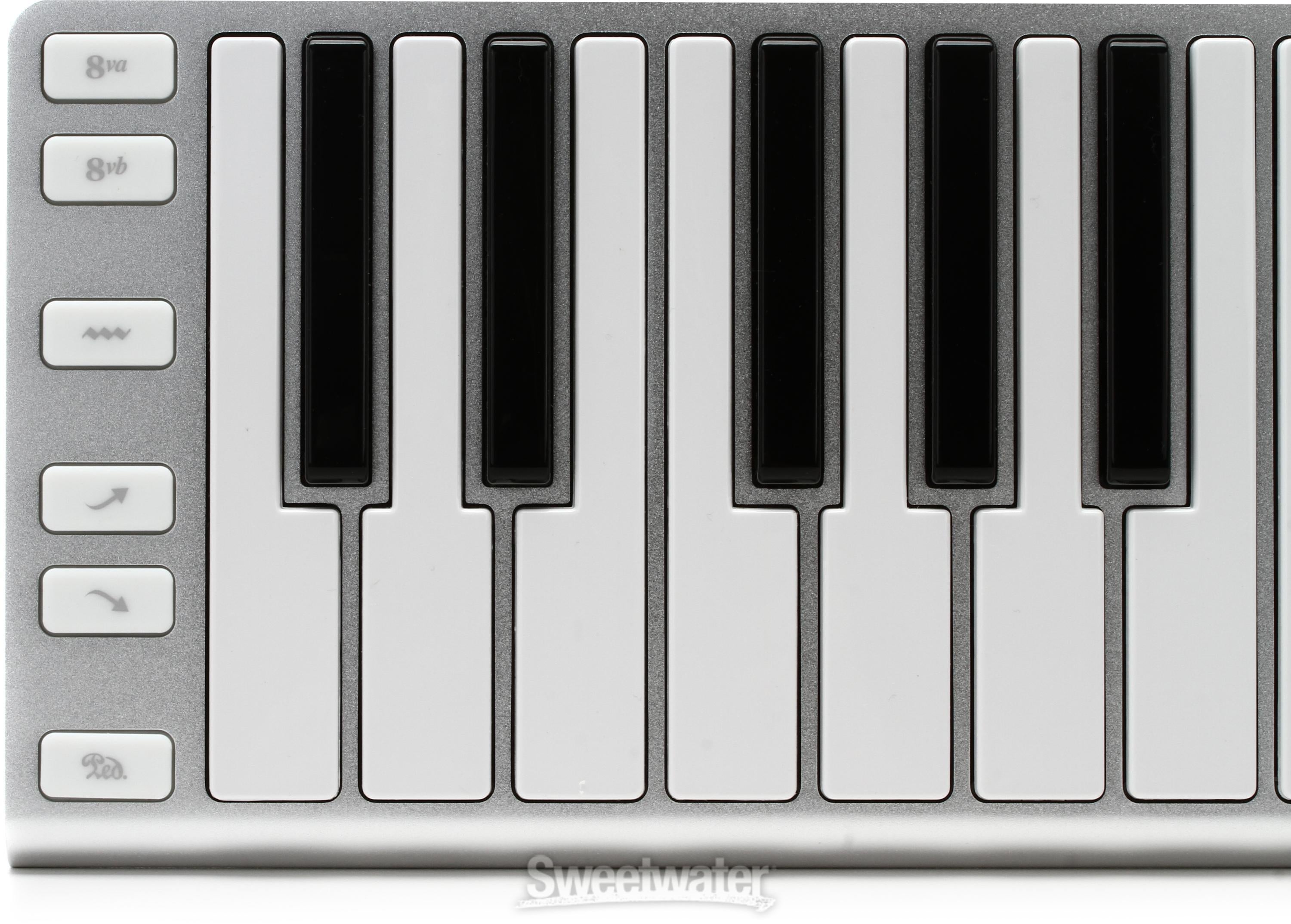 CME Xkey 25-key Mobile Keyboard Controller - Silver | Sweetwater