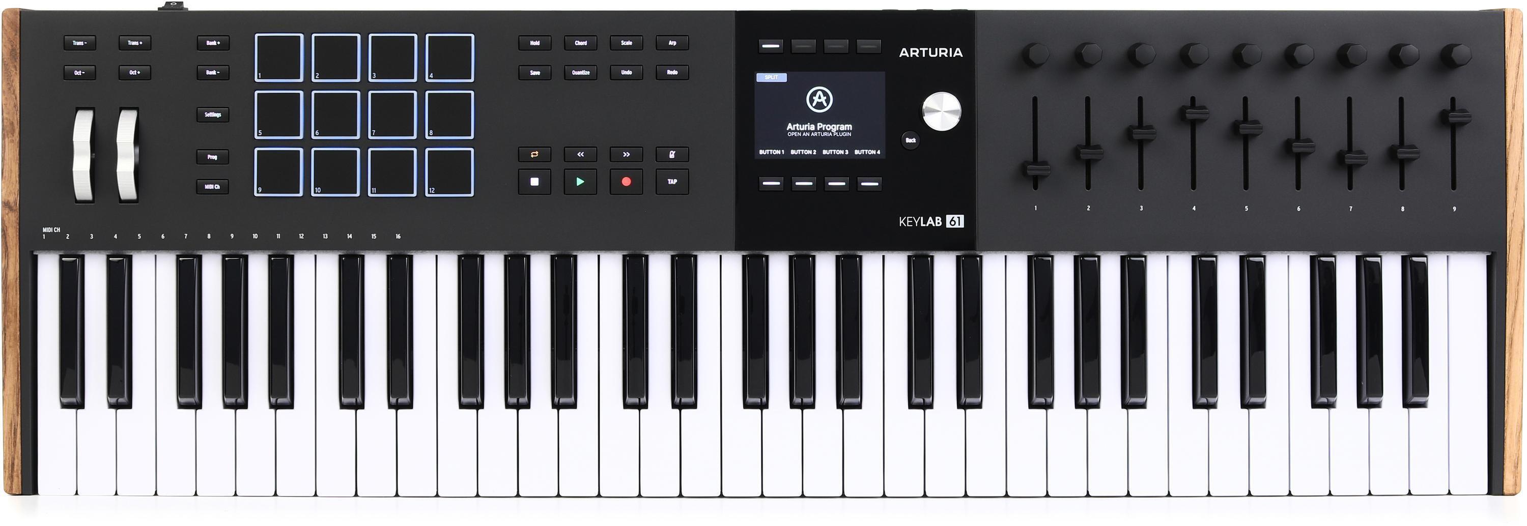 Arturia KeyLab 61 MkII 61-key Keyboard Controller - Black | Sweetwater