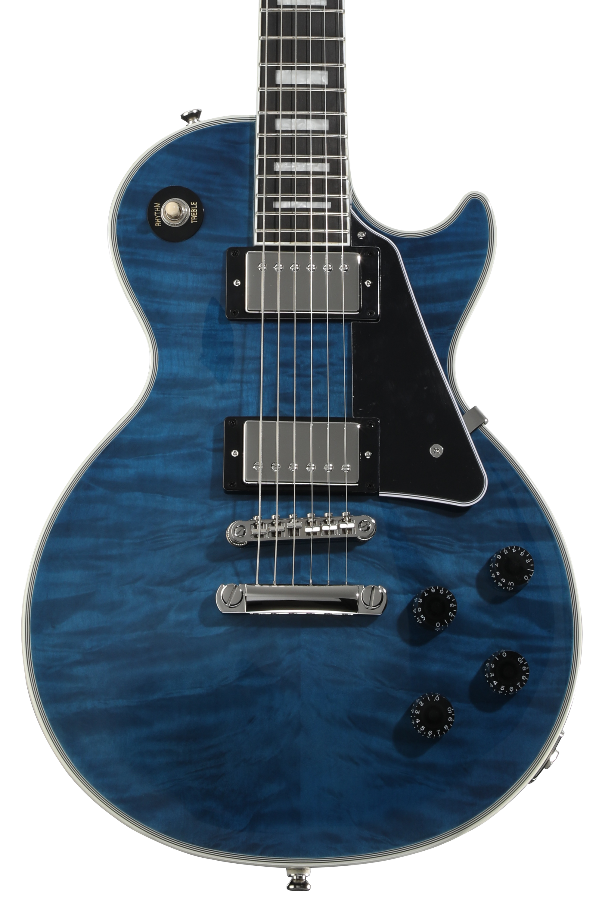 Epiphone Les Paul Custom Electric Guitar - Viper Blue, Sweetwater