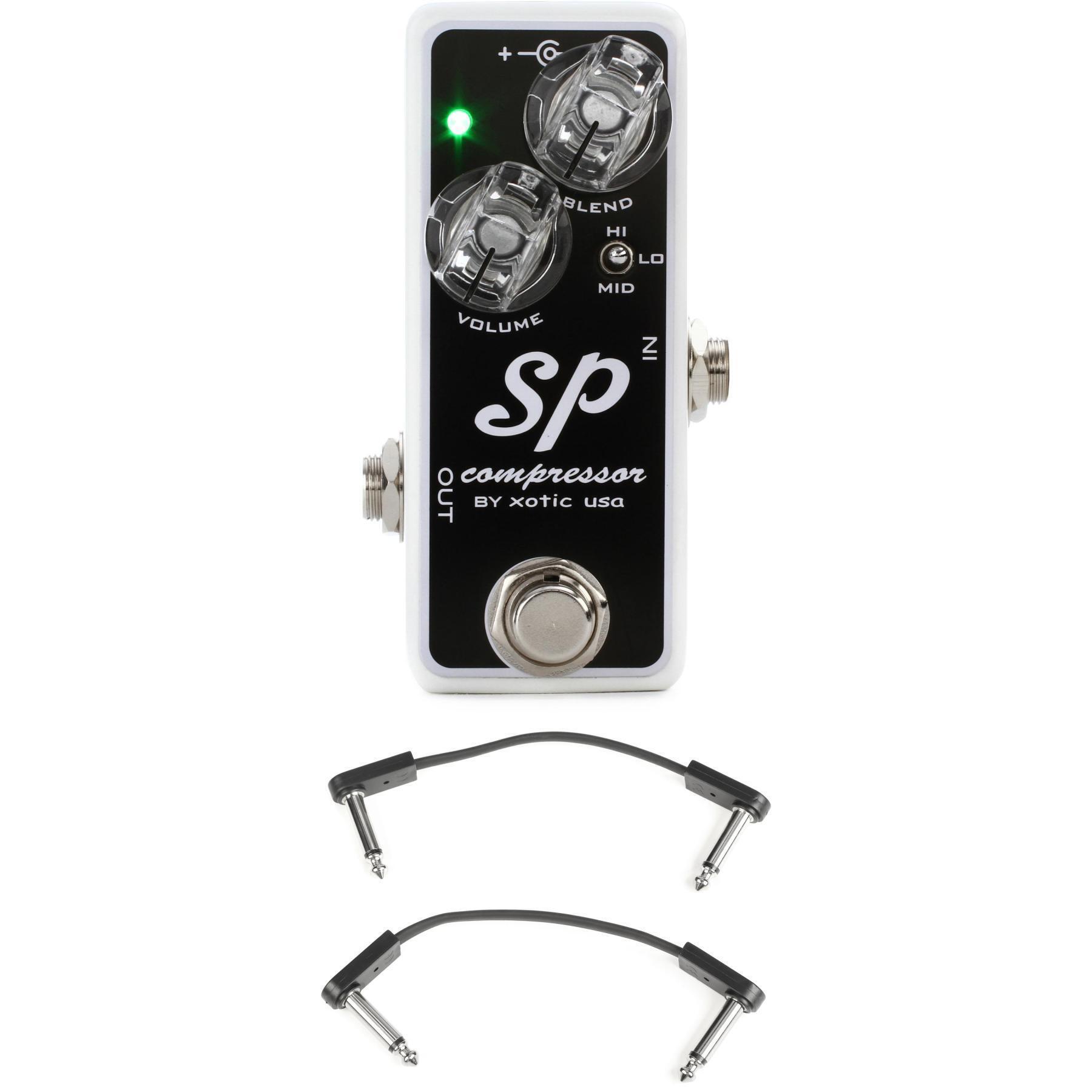 Xotic SP Compressor Mini Compressor Pedal with EBS Patch Cables