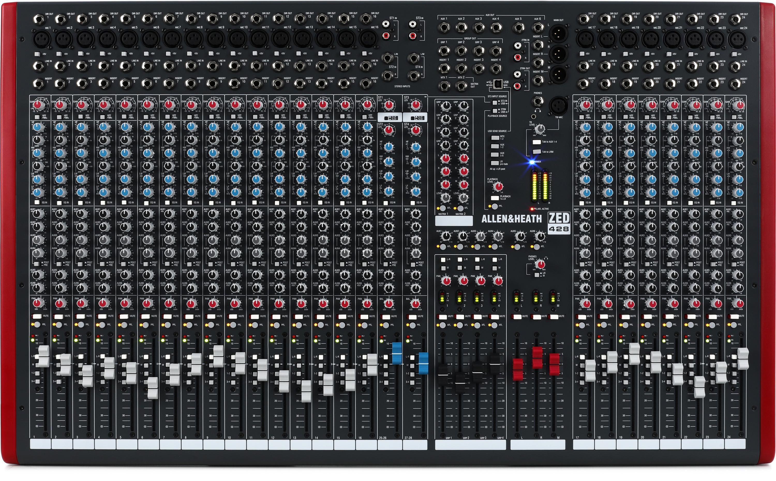 Allen & Heath ZED-428 24-channel Mixer with USB Audio Interface