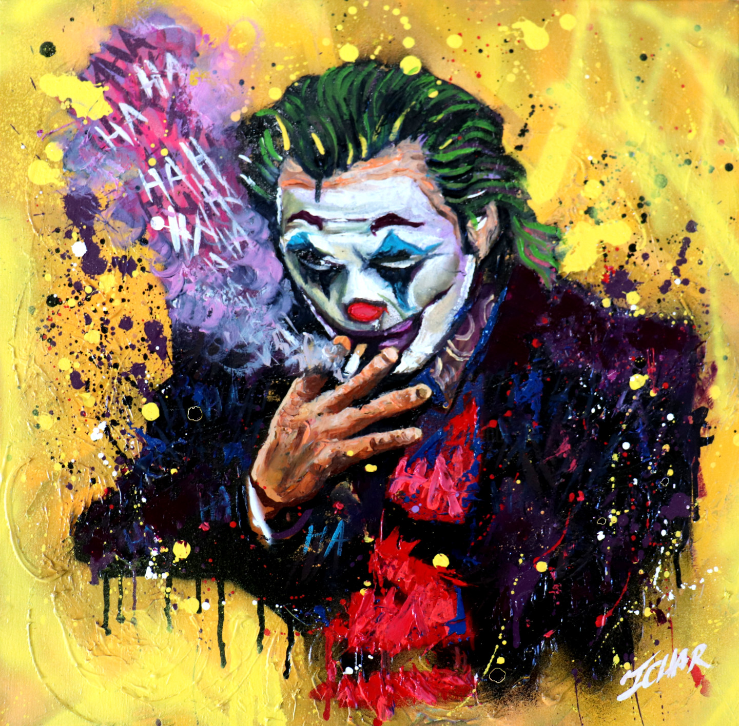 Joker, Painting by Ichar Création | ArtMajeur