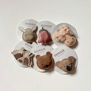 Donsje】Josy Special Hairclip | Raccoon – Melty Colors