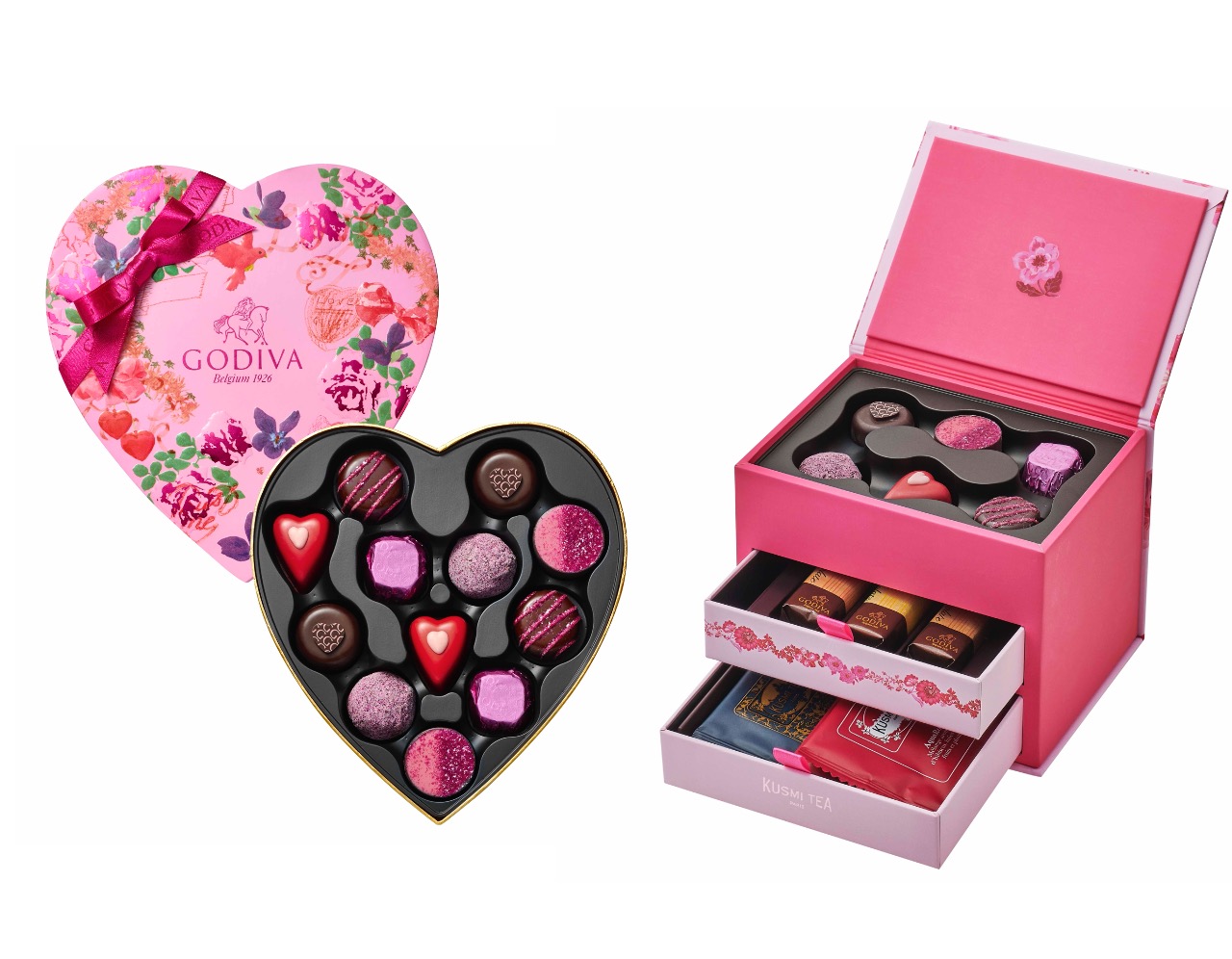 限定のピンクハート・チョコに注目！ゴディバから心ときめく