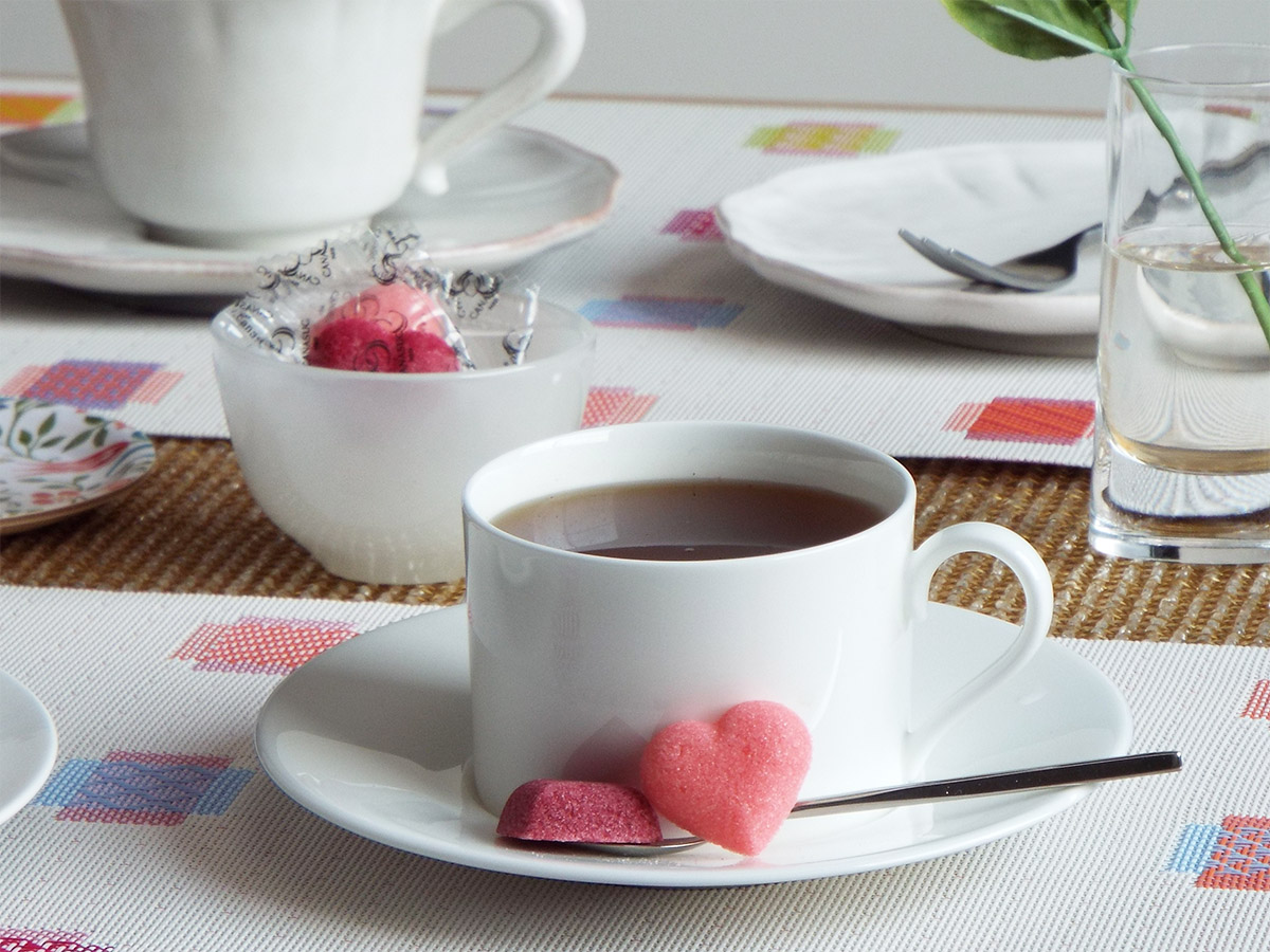 ウィリアム・モリスのコースターとおしゃれな角砂糖のギフトセット