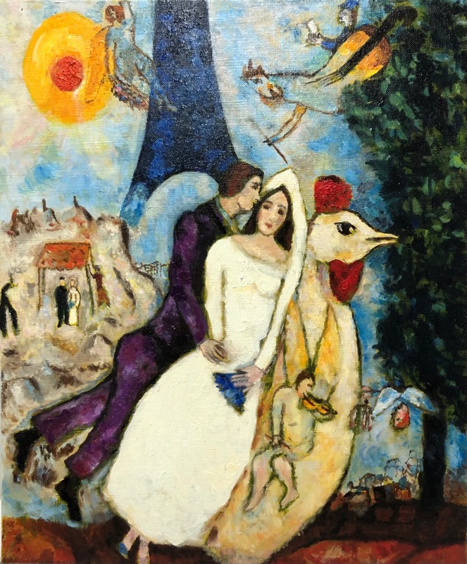 シャガールの模写・油彩画作品 ｜ 大人におすすめの絵画教室｜銀座3