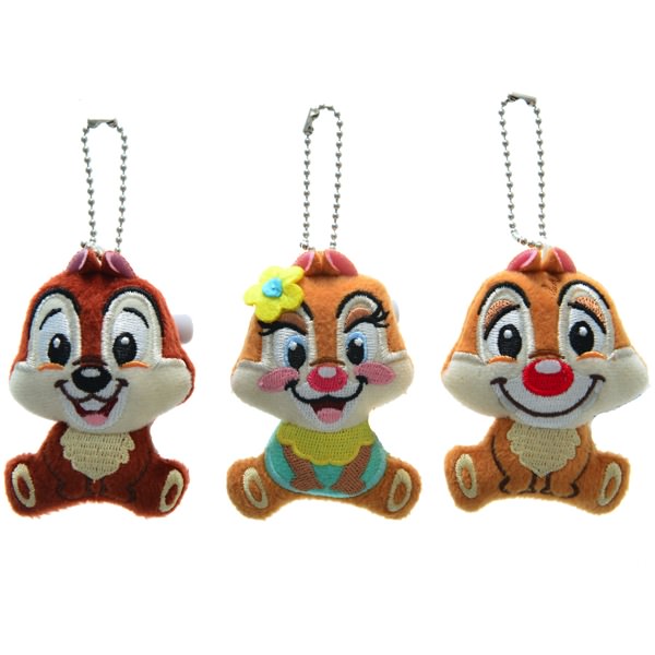 かわいい3体セットで登場☆チップ＆デール＆クラリスぬいぐるみバッジ