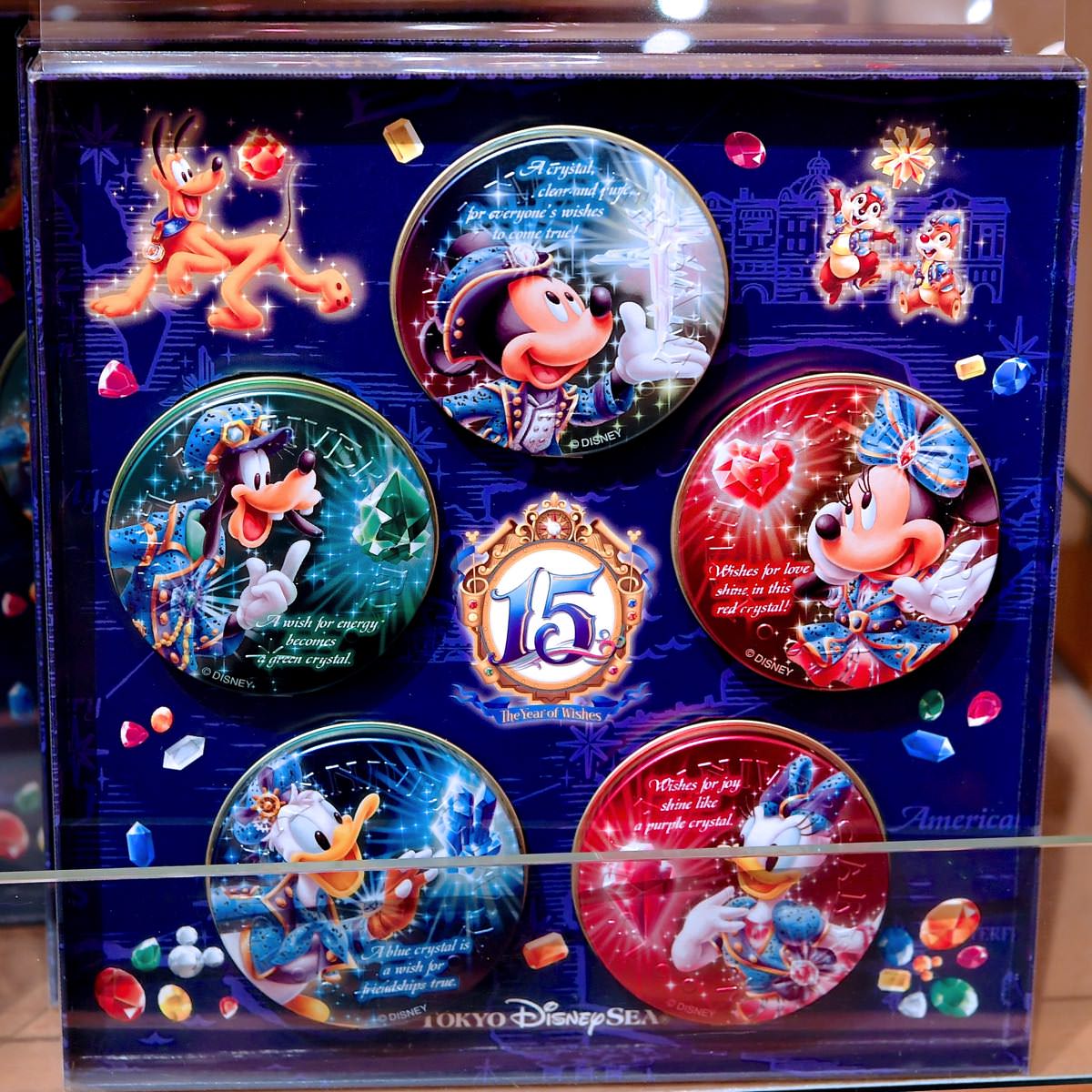 輝くクリスタルデザイン☆東京ディズニーシー15周年グッズ -