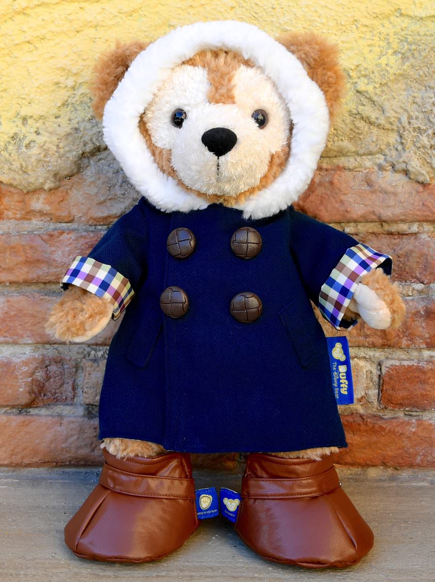 冬に着せたいふわもこフード付きコート！ダッフィー2017冬ぬいぐるみ