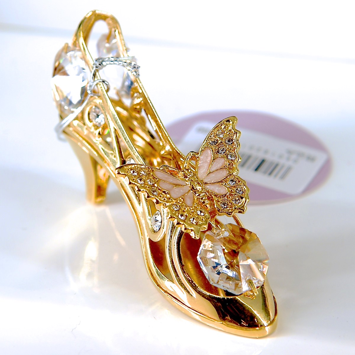 スワロフスキーを使用！東京ディズニーランド｢ガラスの靴｣置物 -