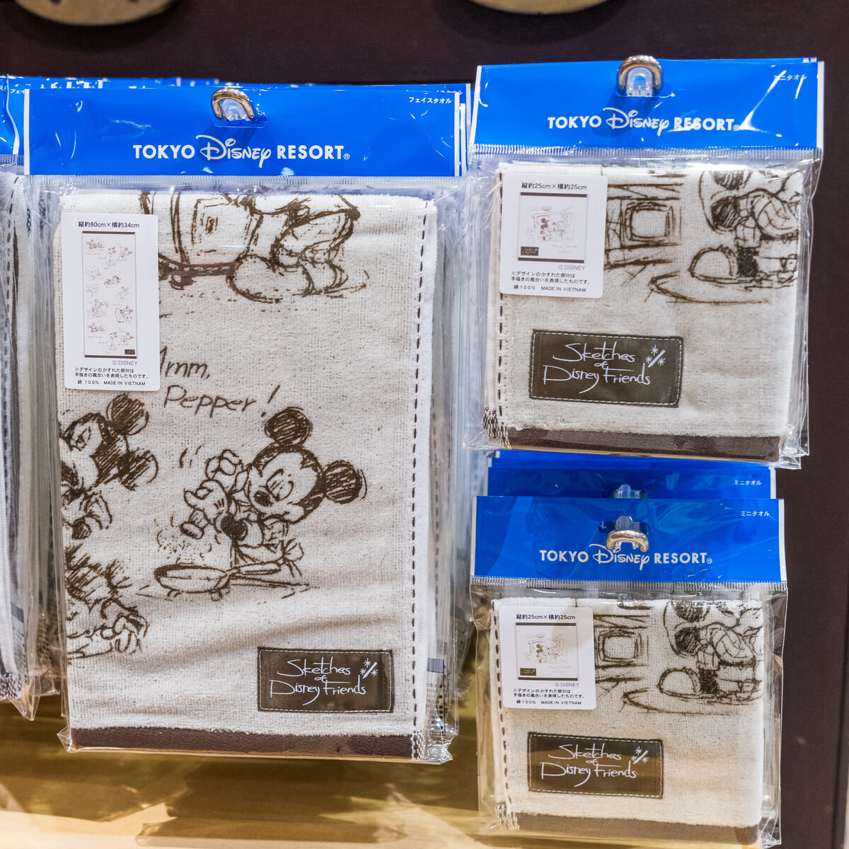 Sketches of Disney Friends 3枚セット 新品未使用品 東京ディズニー
