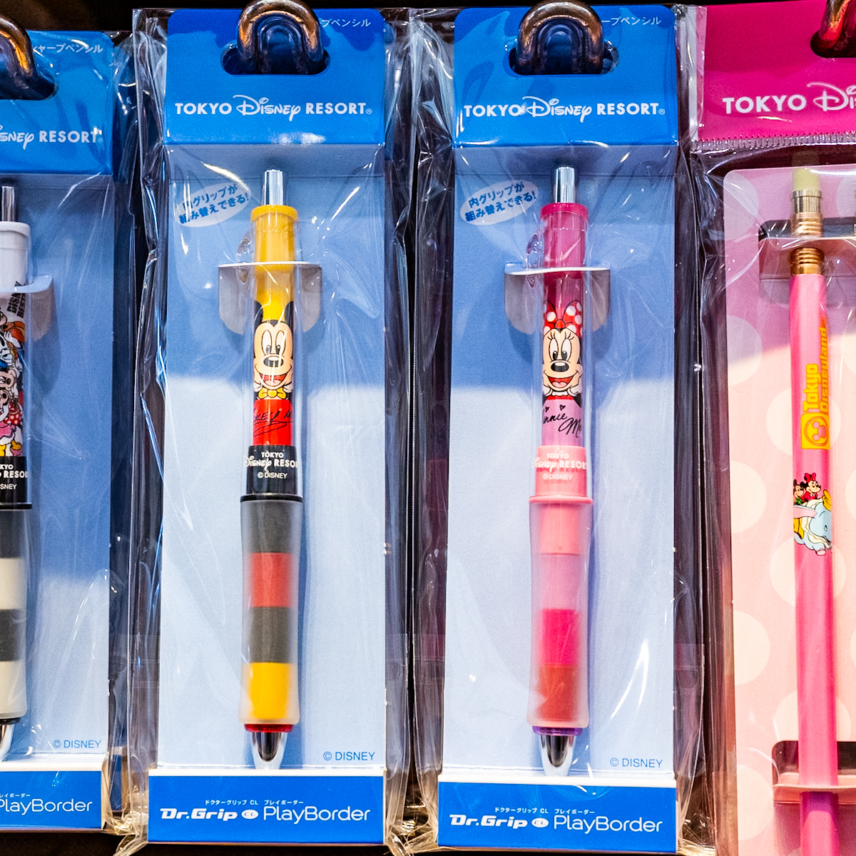ミッキー、ミニーデザイン！東京ディズニーランド シャープペンシル