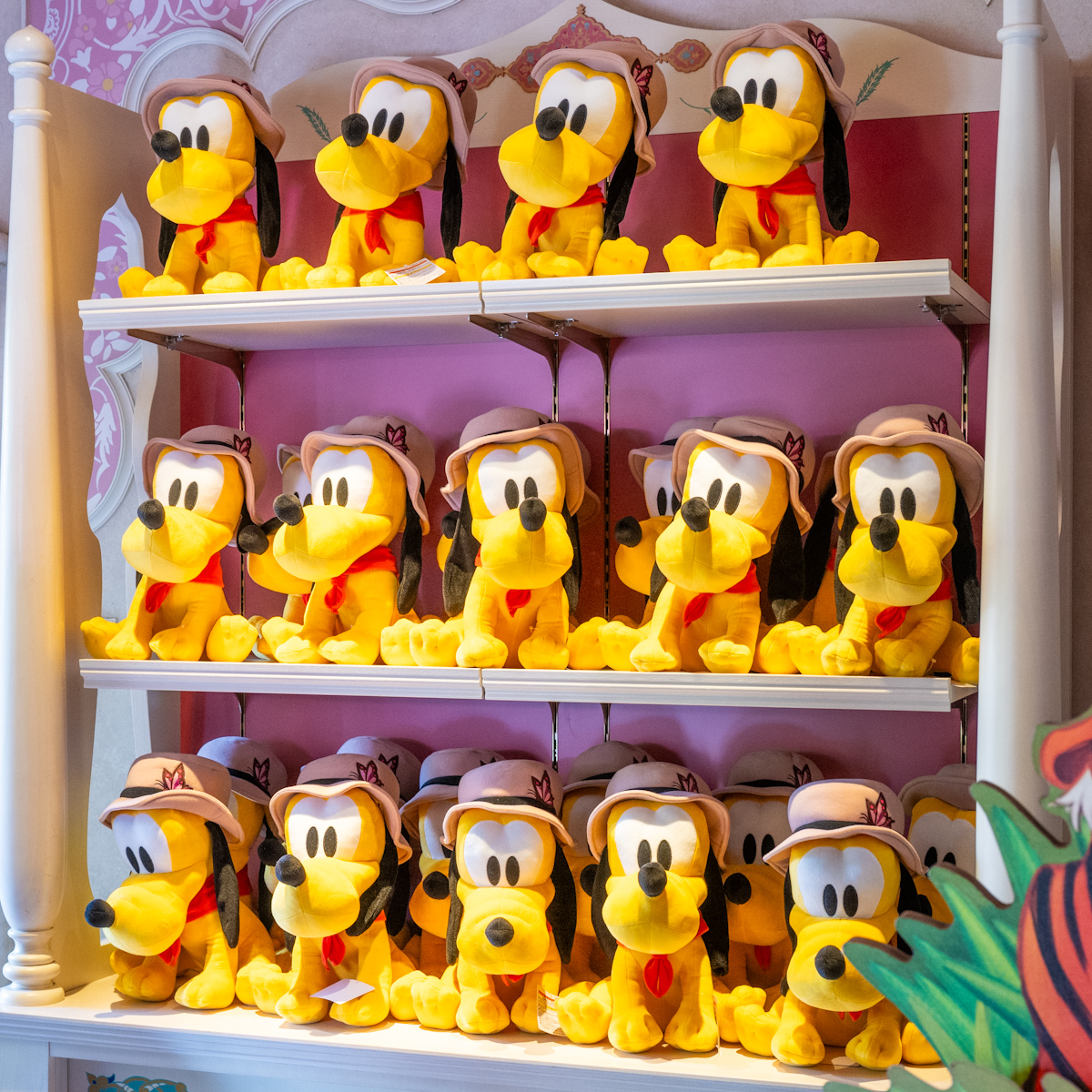 探検家帽子を被ったプルートのぬいぐるみ！東京ディズニーランド