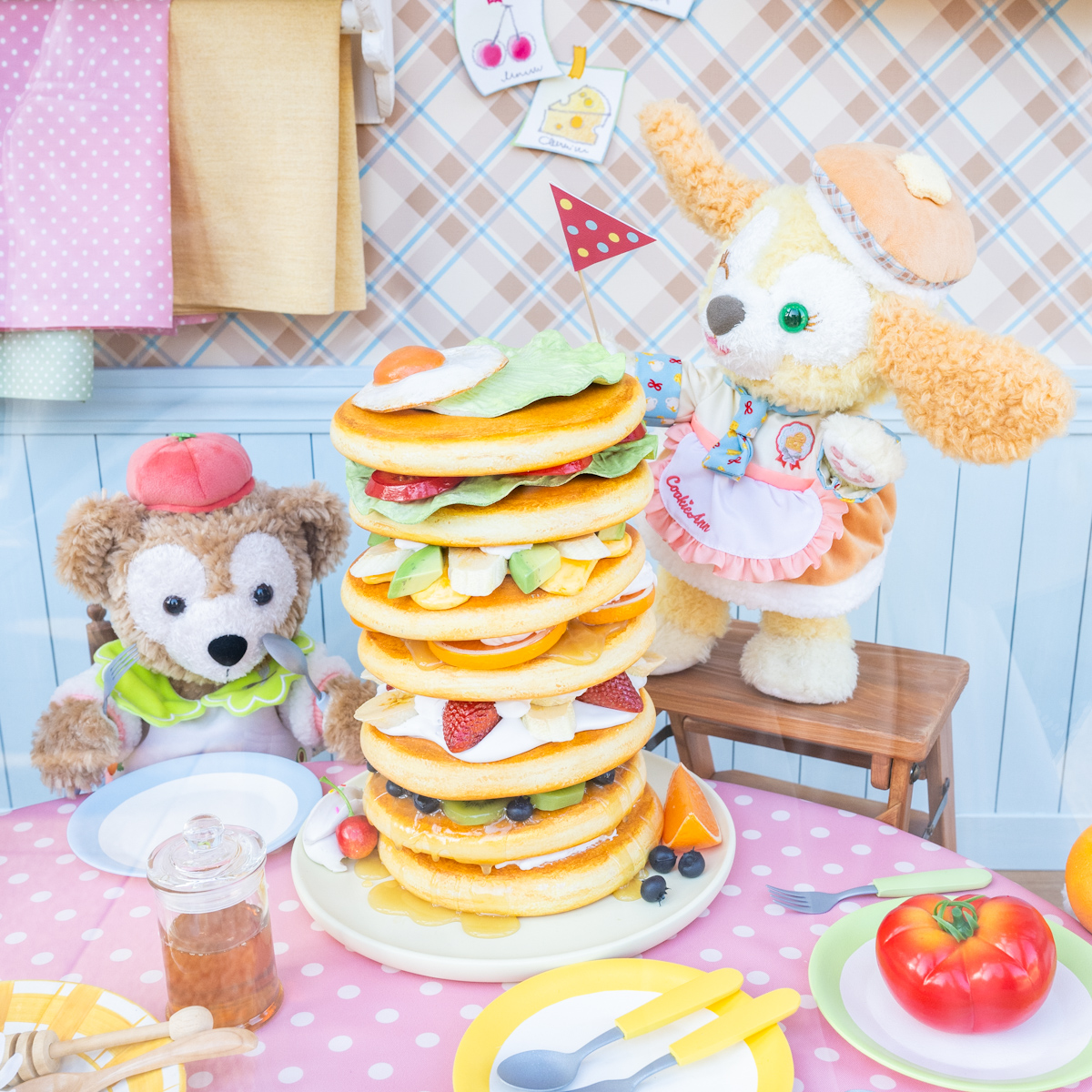 美味しそうなパンケーキデザイン！東京ディズニーシー“ダッフィー