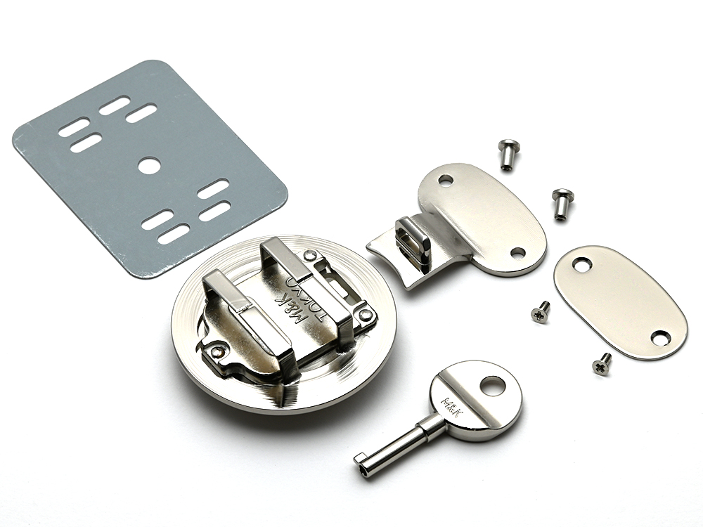 LA-103_錠前_カブセ留め式_留め金具,M&Kオリジナル・日本製 MK PLUS+