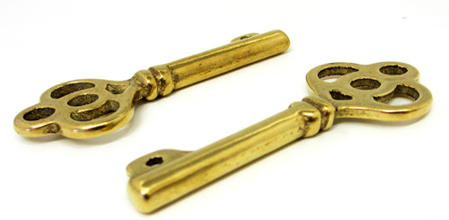 真鍮製 カギ型 KA-337 NO.40406 引掛留め、ウォレットチェーン、バッグ