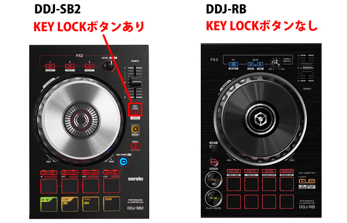 Pioneerエントリーモデル人気コントローラーDDJ-SB2 DDJ-RB 徹底比較