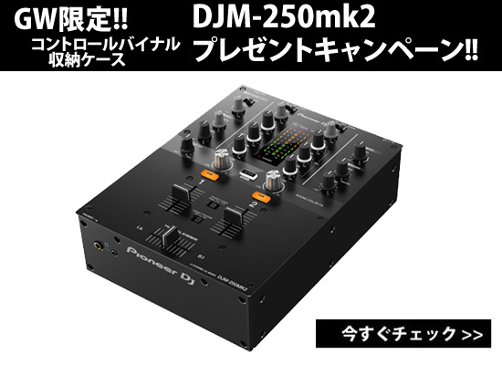 ゴールデンウィーク限定！DJM-250mk2 コントロールバイナル、収納
