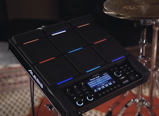 ALESIS からサンプラー＆ルーパー付きパーカッション・パッド「Strike