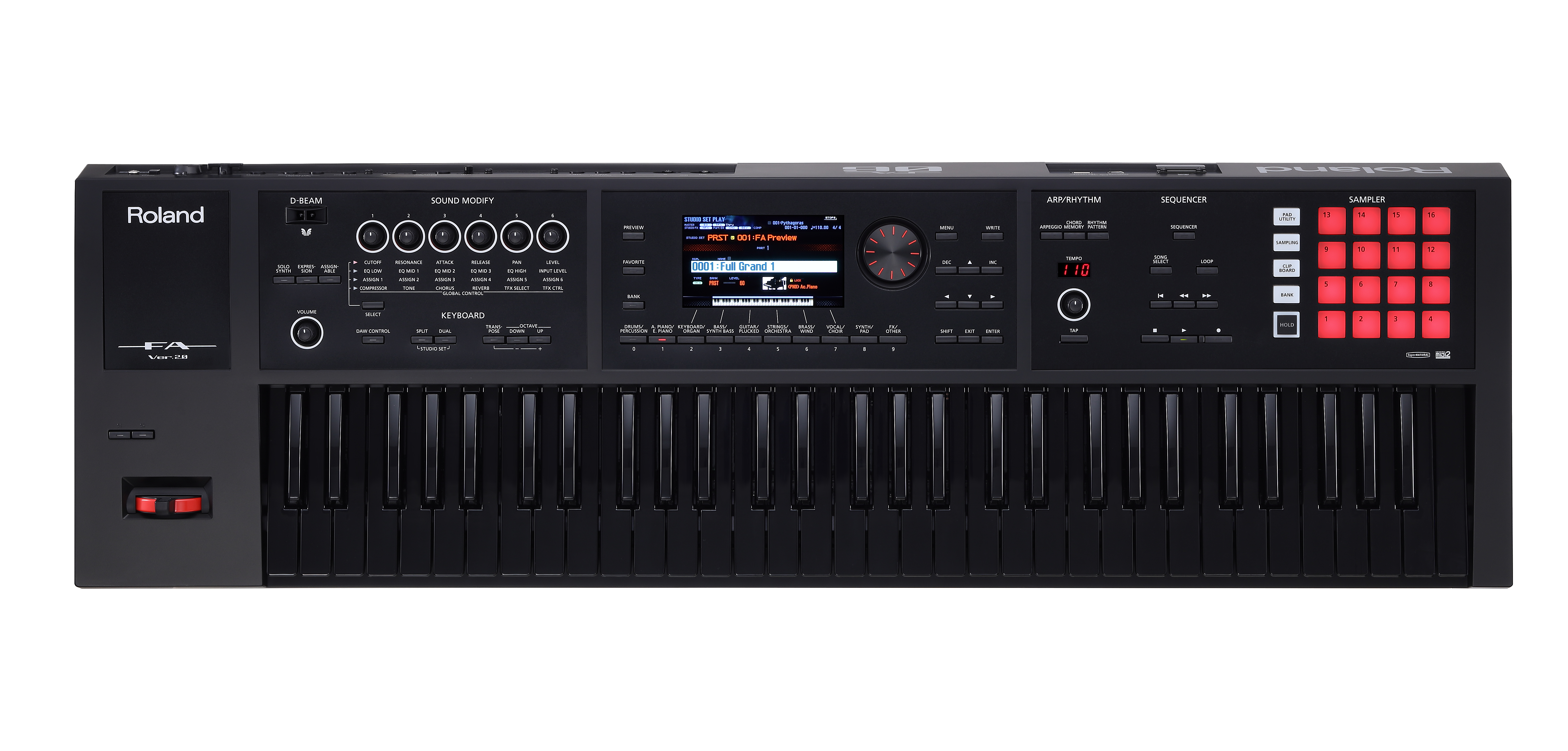 Roland】人気シンセJUNO-DS61・FA-06のオールブラックを数量限定で発売