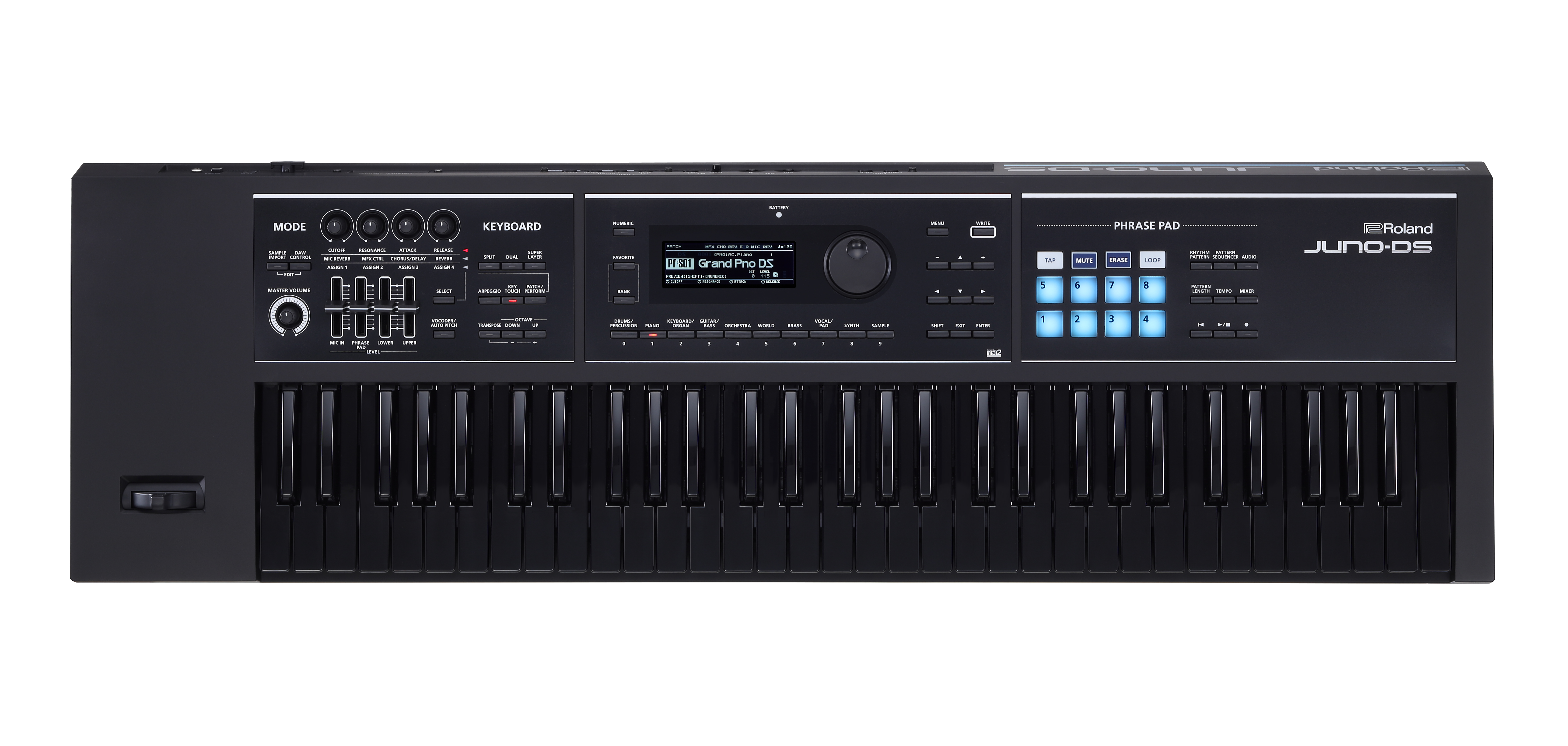 Roland】人気シンセJUNO-DS61・FA-06のオールブラックを数量限定で発売