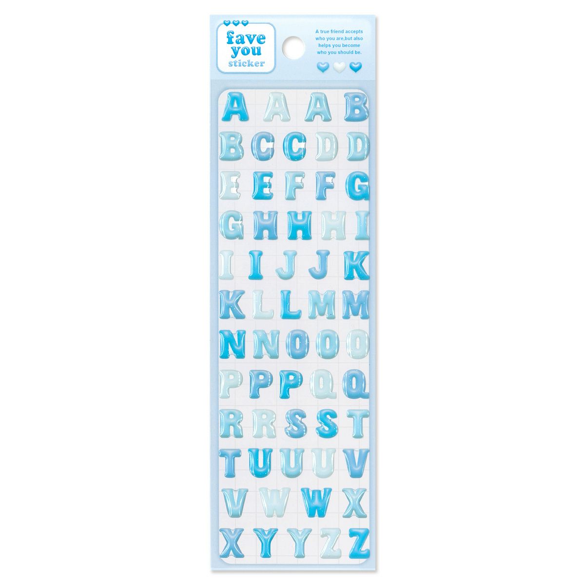 フェイブユーステッカー 文字 ブルー | マインドウェイブオンラインストア