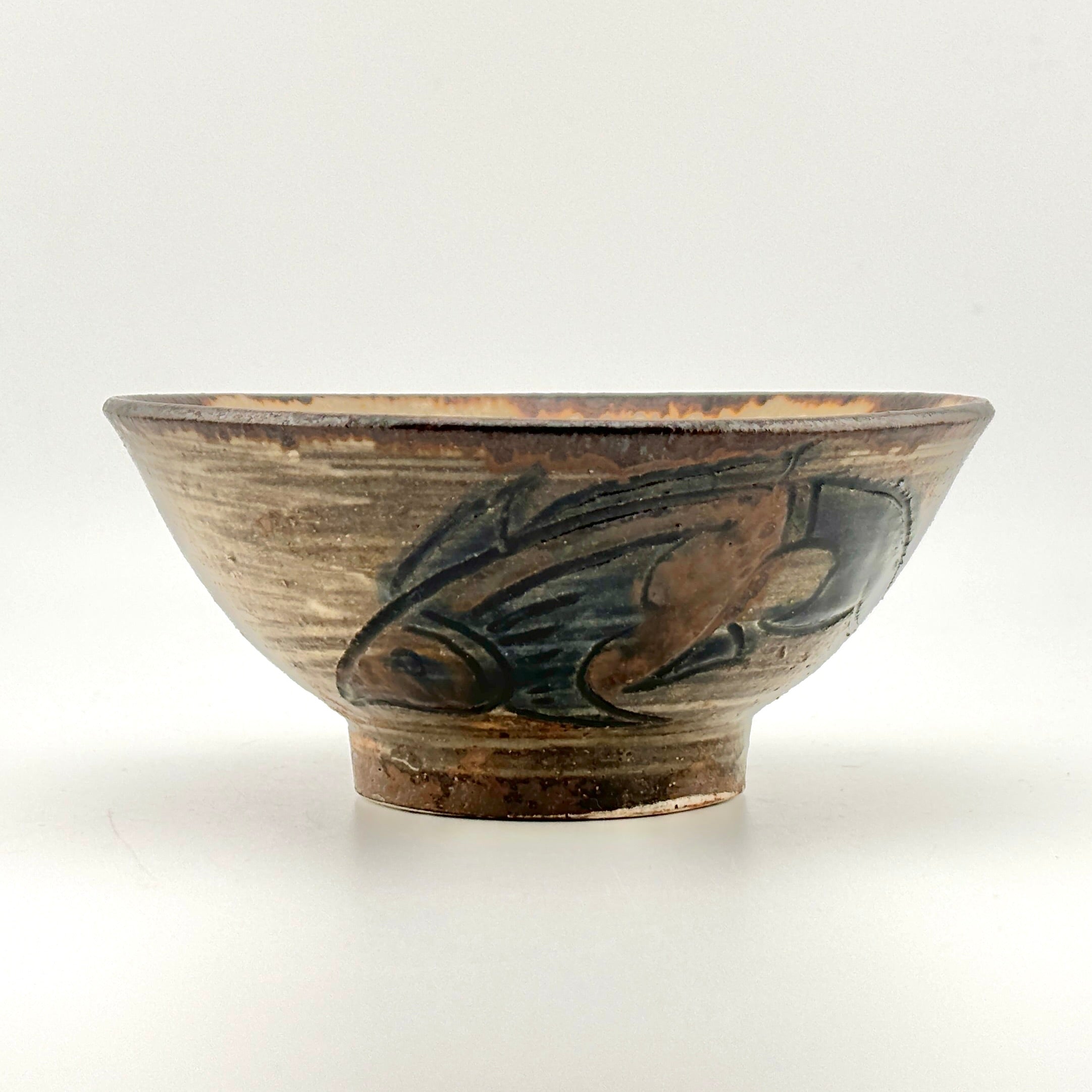 壺屋焼人間国宝金城次郎作魚紋マカイ– 生活民芸なかむた