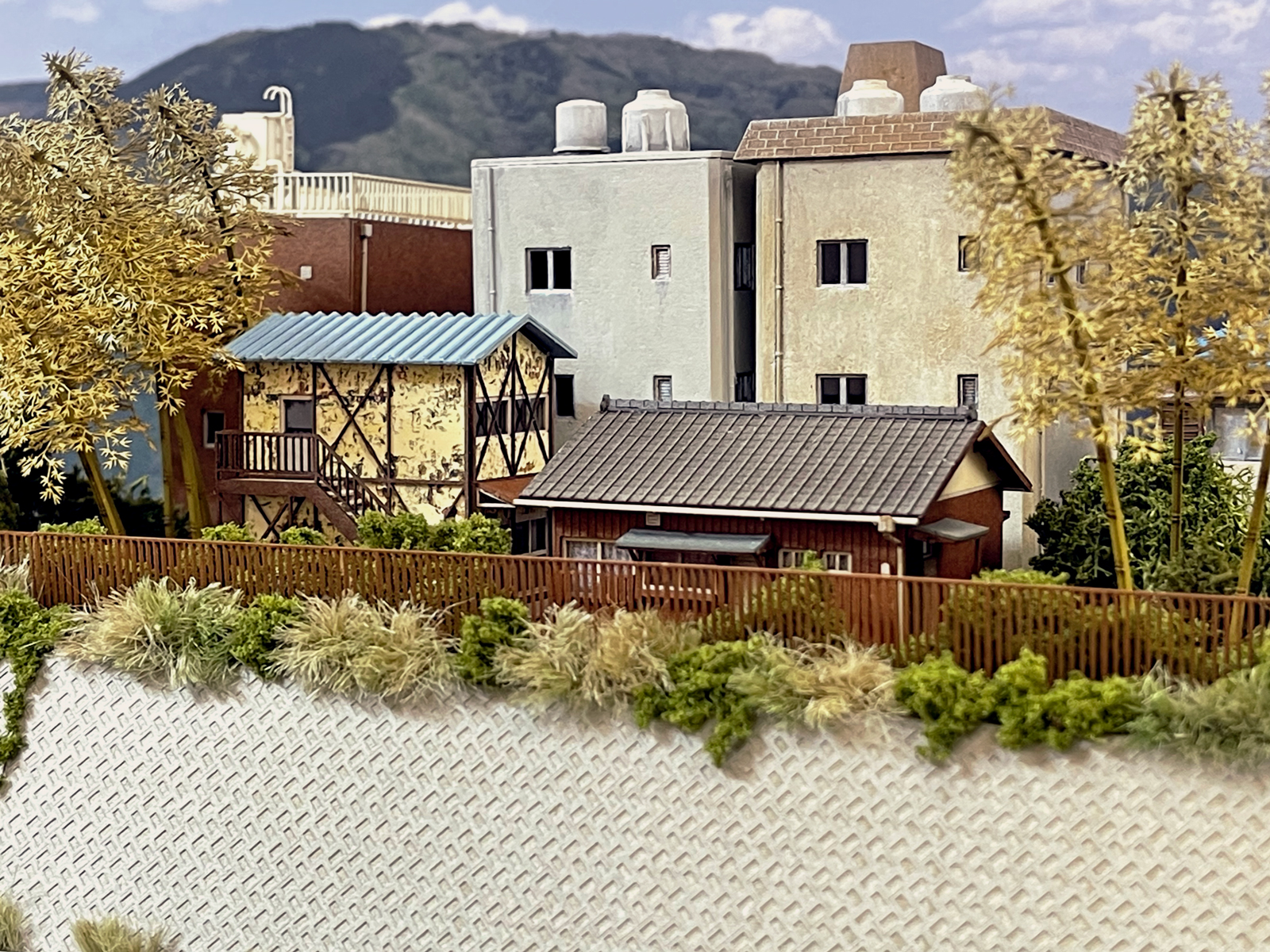 Nゲージの鉄道模型に竹林を | ミニチュア工房