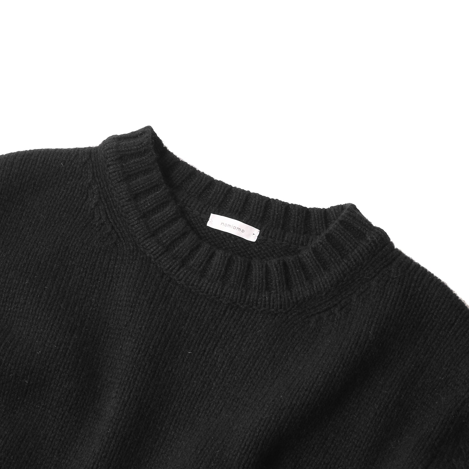 カシミヤ ミドルゲージクルーニット ブラック – MINIMAL WARDROBE